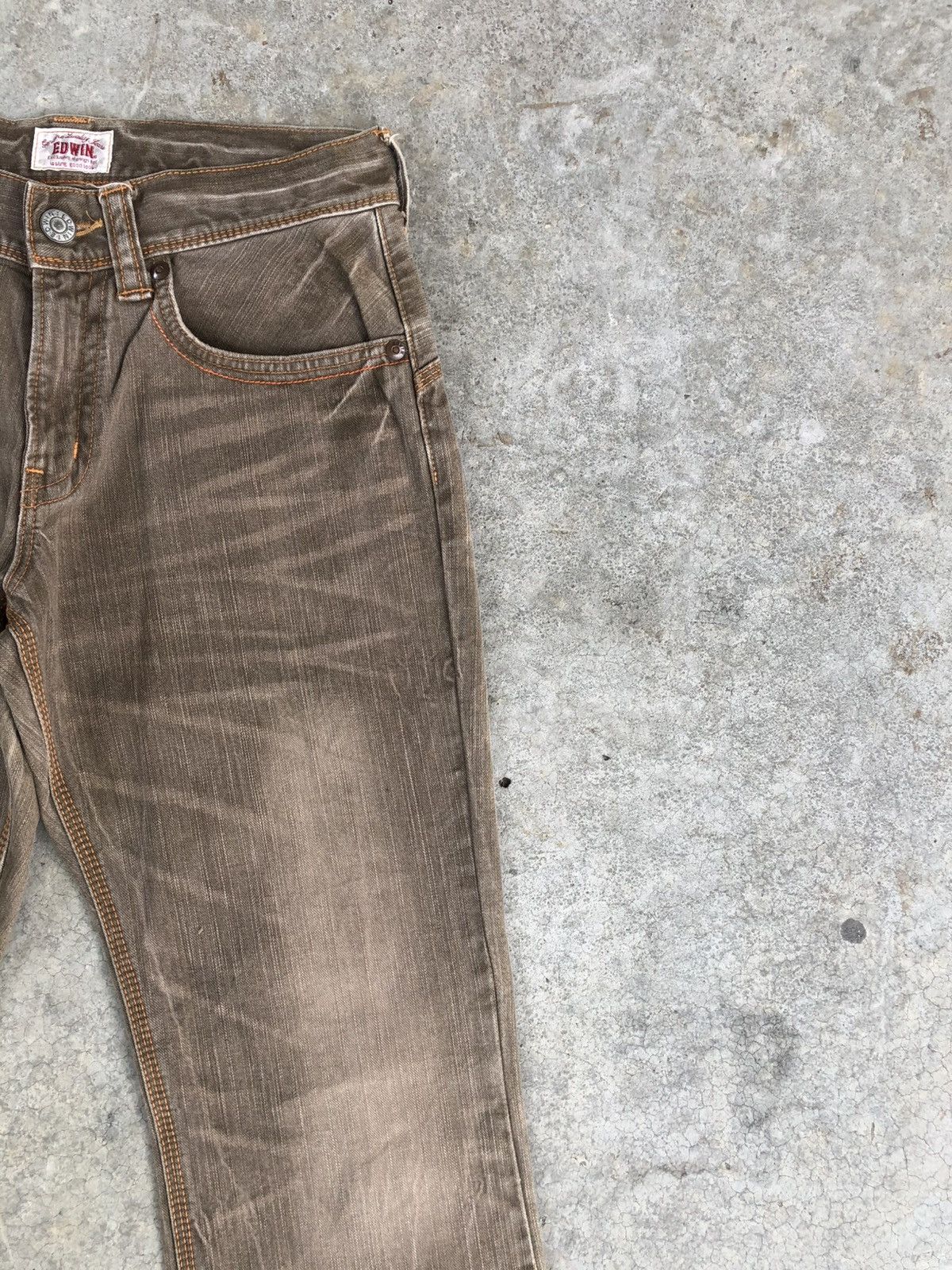 If Six Was Nine Japanese Edwin Exclusive Flared Jeans Bootcut Distressed Size US 31 - 5 Thumbnail