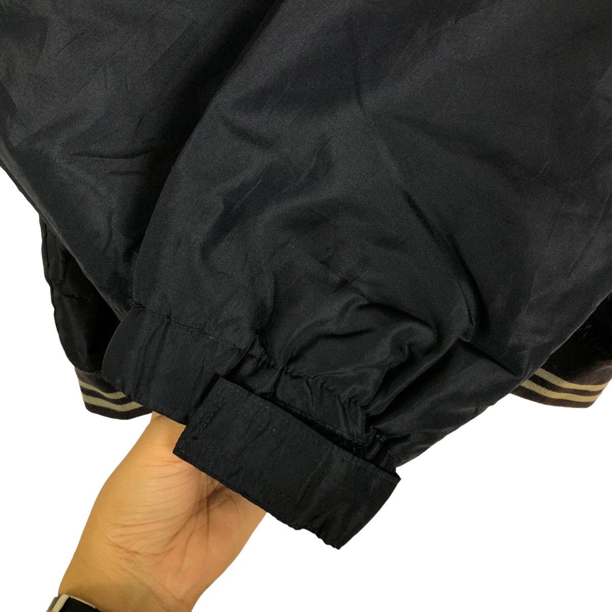 Japanese Brand 🔥VINTAGE BOMBER JACKET DUNLOP RACING WORK WEAR BIG LOGO Size US M / EU 48-50 / 2 - 12 Thumbnail