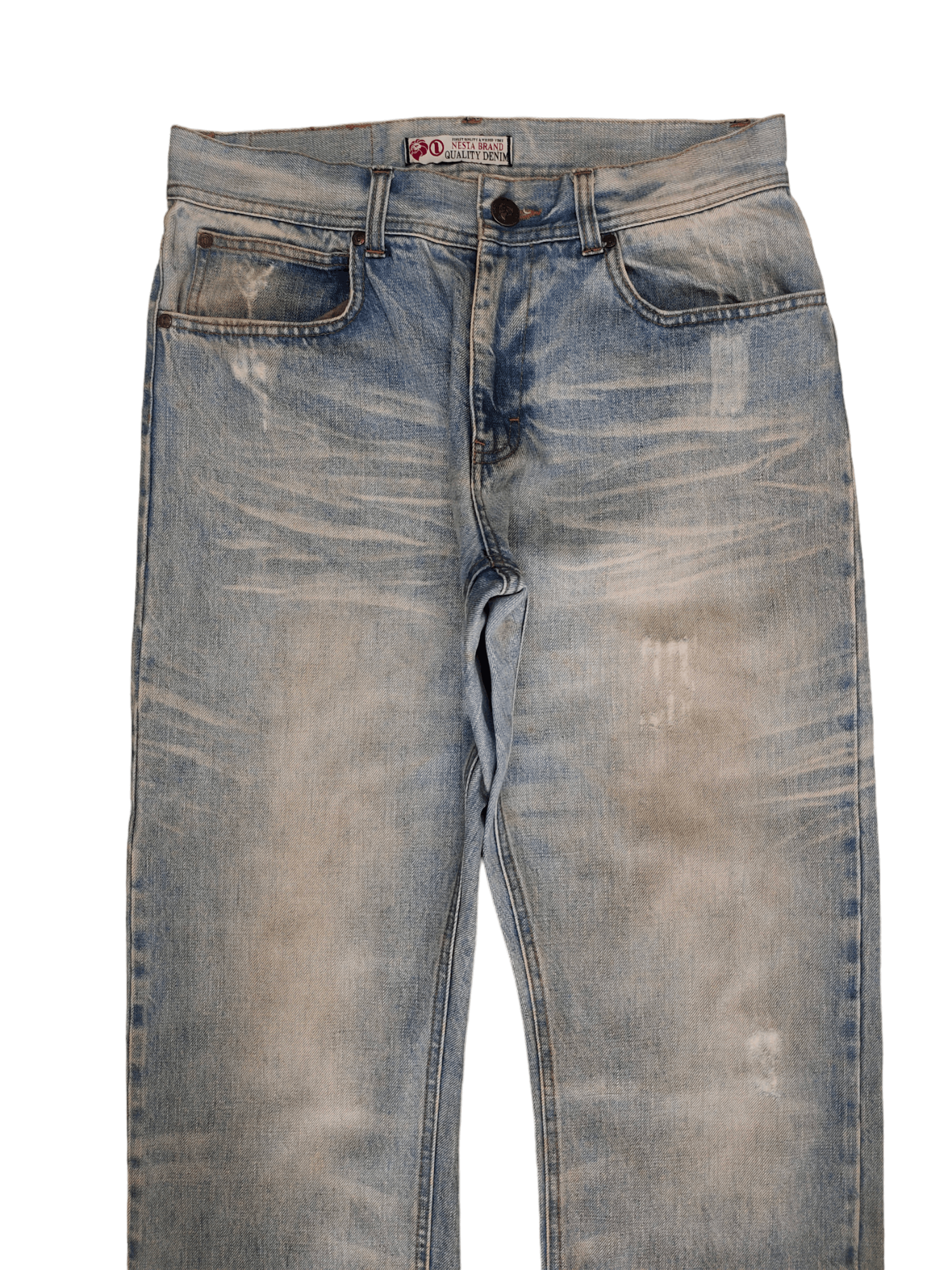 Comme des Garcons × Undercover Nesta Brand Distress Faded Clawmark Jeans Undercover Style Size US 32 / EU 48 - 10 Thumbnail