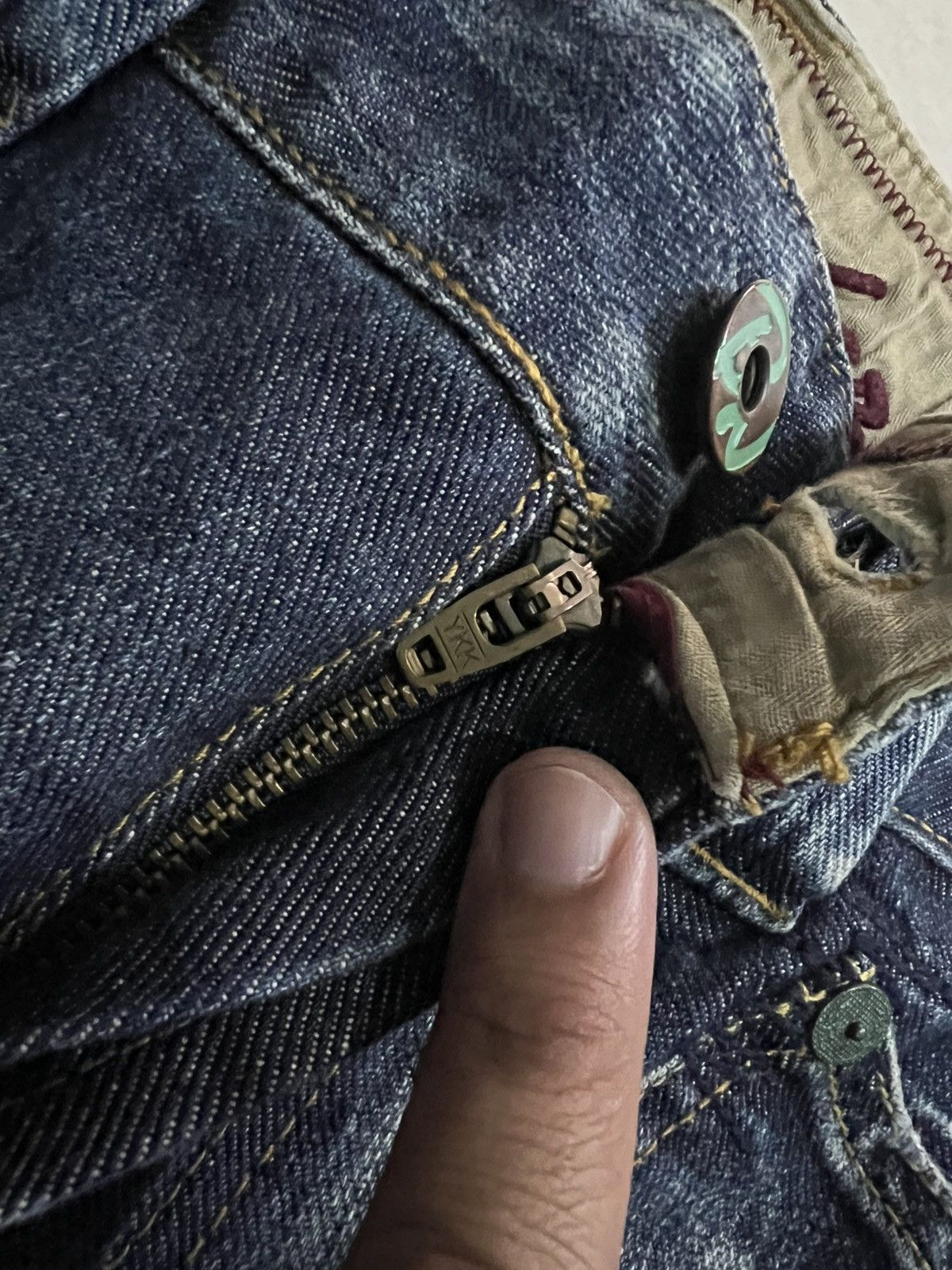 If Six Was Nine × Japanese Brand 🌈90s style Back Number Insane Pocket Punk Jean Size US 31 - 14 Thumbnail