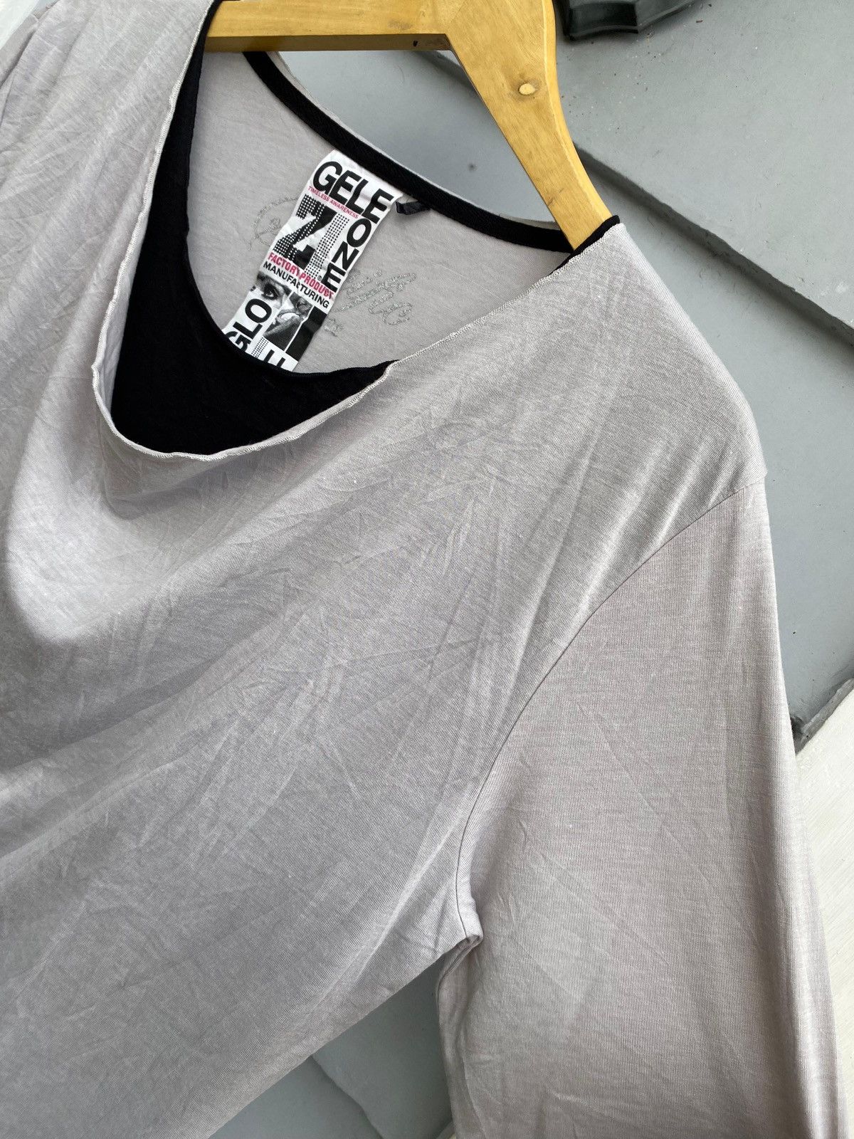 Japanese Brand GELEONE Japanese Layered Cut Long Sleeve Shirt Yohji Style Size XL / US 12-14 / IT 48-50 - 4 Thumbnail