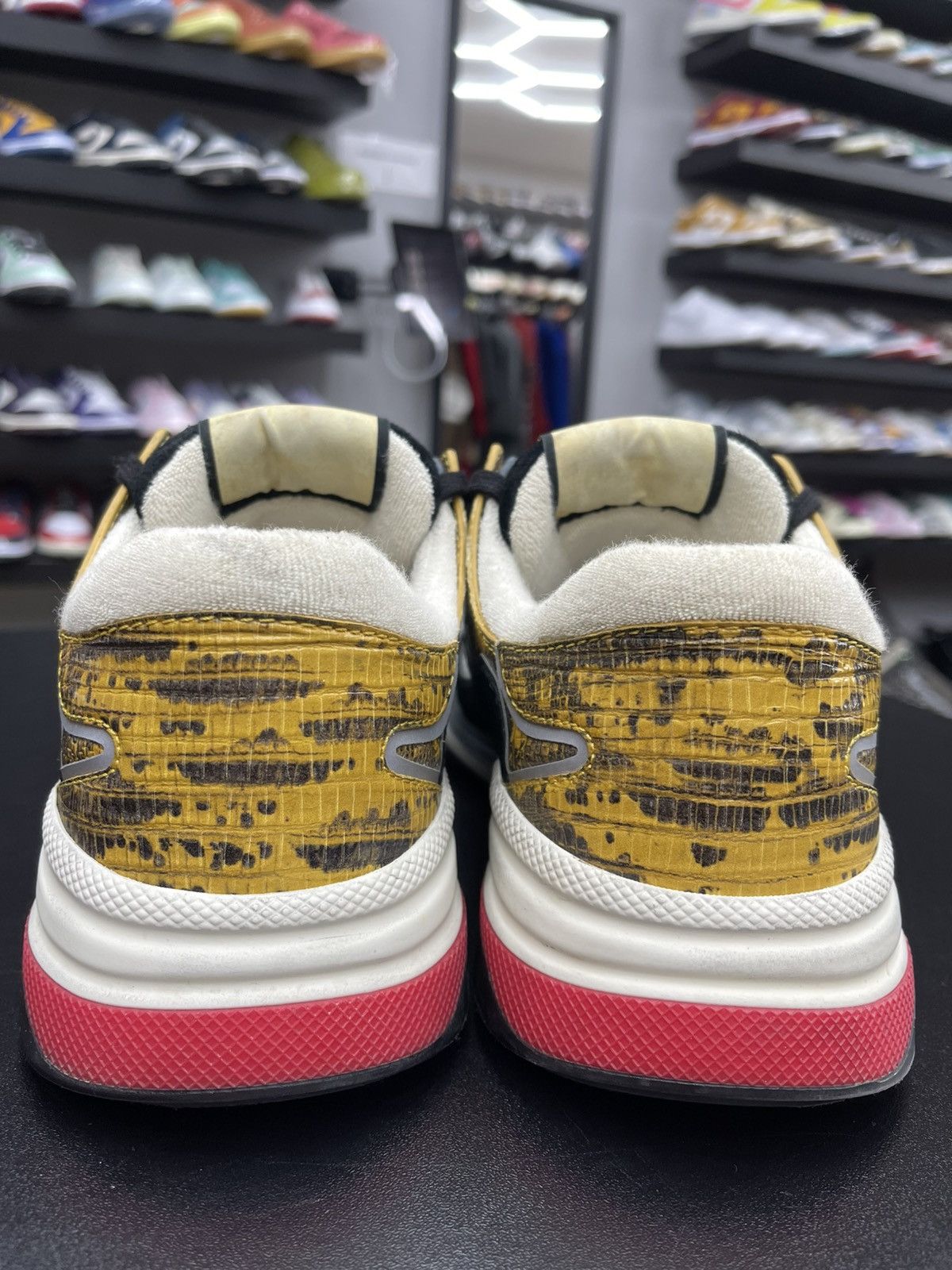 Gucci Size 8.5US/8G - Gucci Ultrapace Yellow Tejus Printed Size US 8.5 / EU 41-42 - 4 Thumbnail