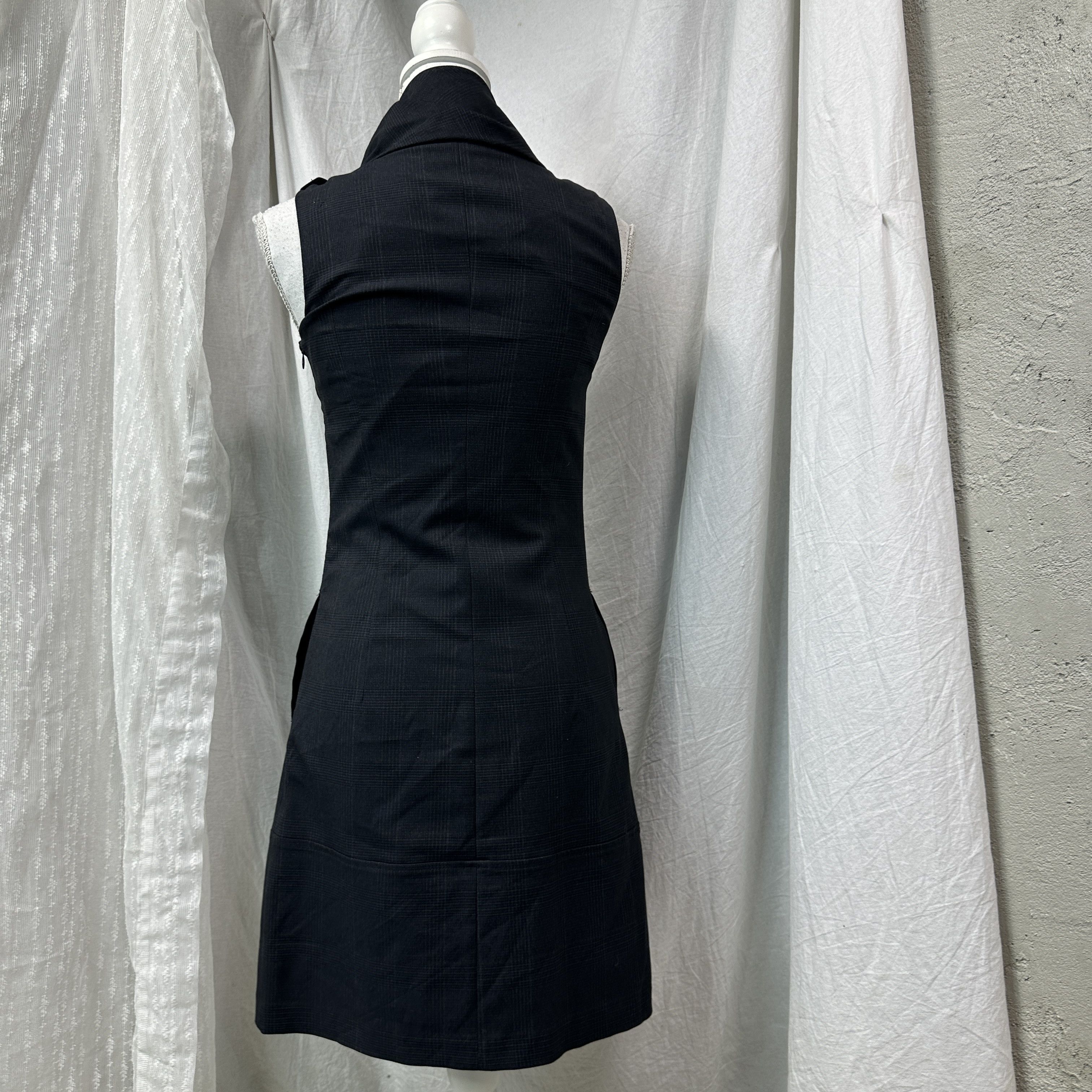 Esprit Vintage Avant Garde Office Siren Big Collar Dress 00s Size S / US 4 / IT 40 - 9 Thumbnail