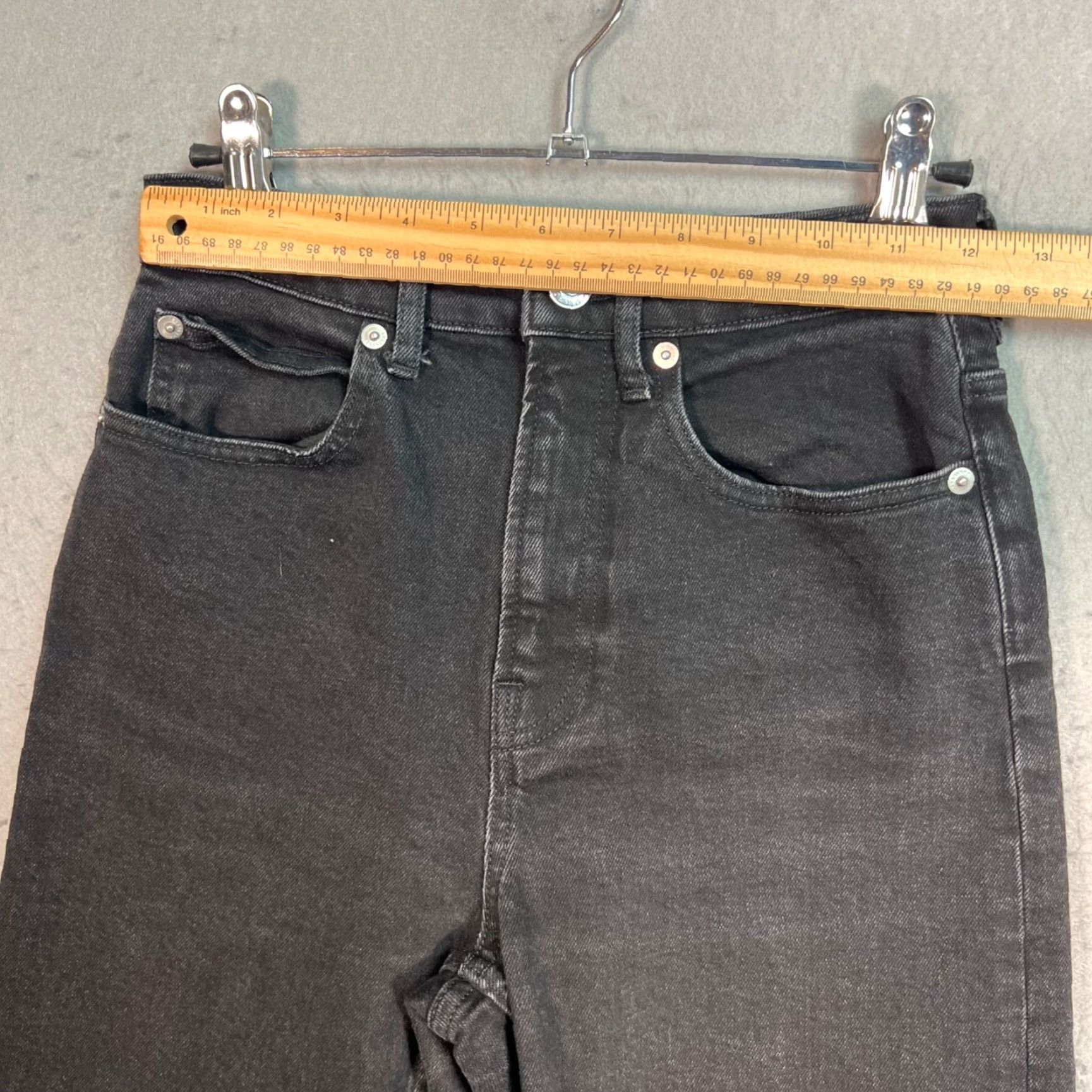 Everlane Everlane The Way High Jeans Denim Black Organic Cotton Size 24 Womens Size 42" / US 20 - 5 Thumbnail