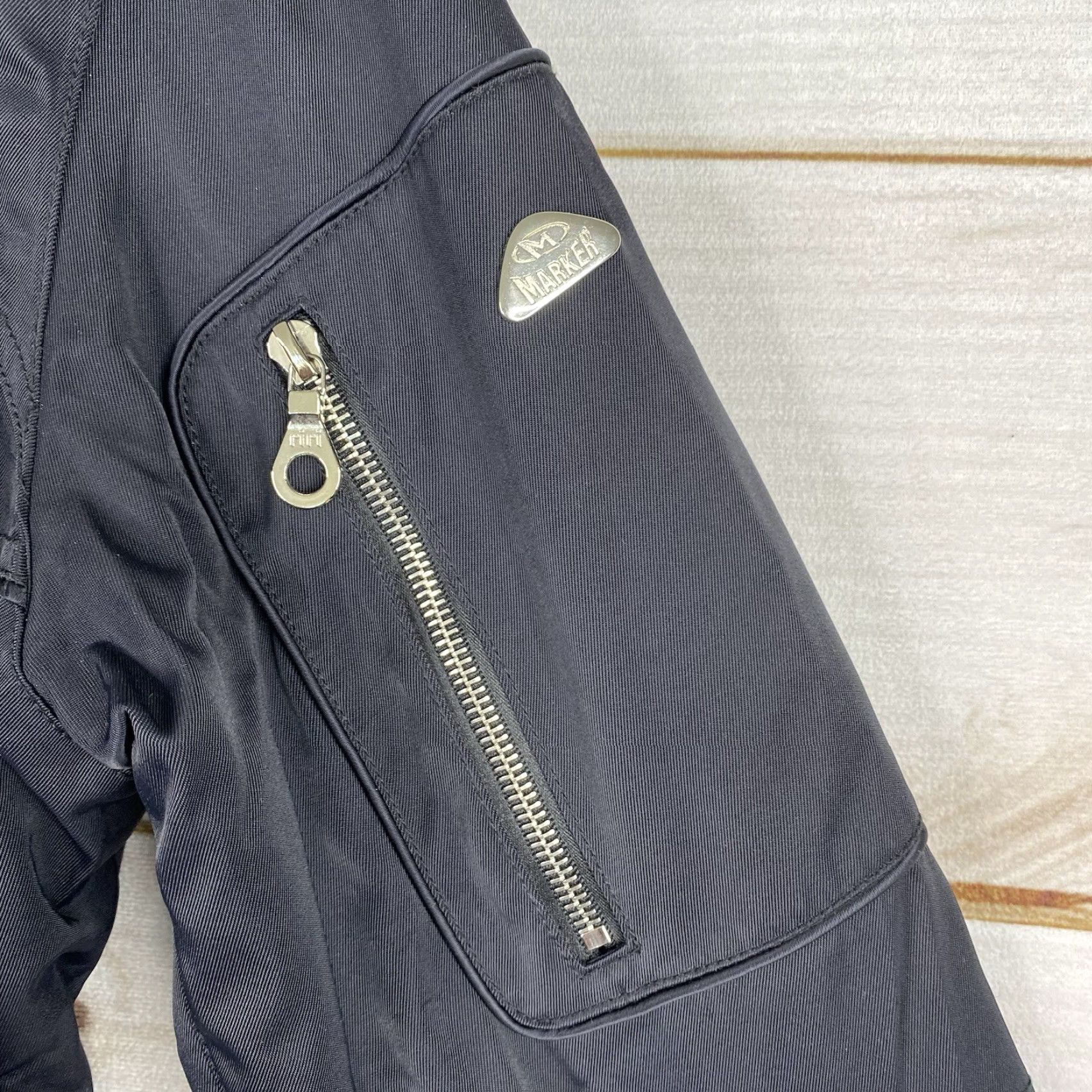 Barker Marker Jacket Womens 12 Black Snow Full Zip Riding Aqua Guard Stretch Zip Jacket Size XL / US 12-14 / IT 48-50 - 2 Thumbnail