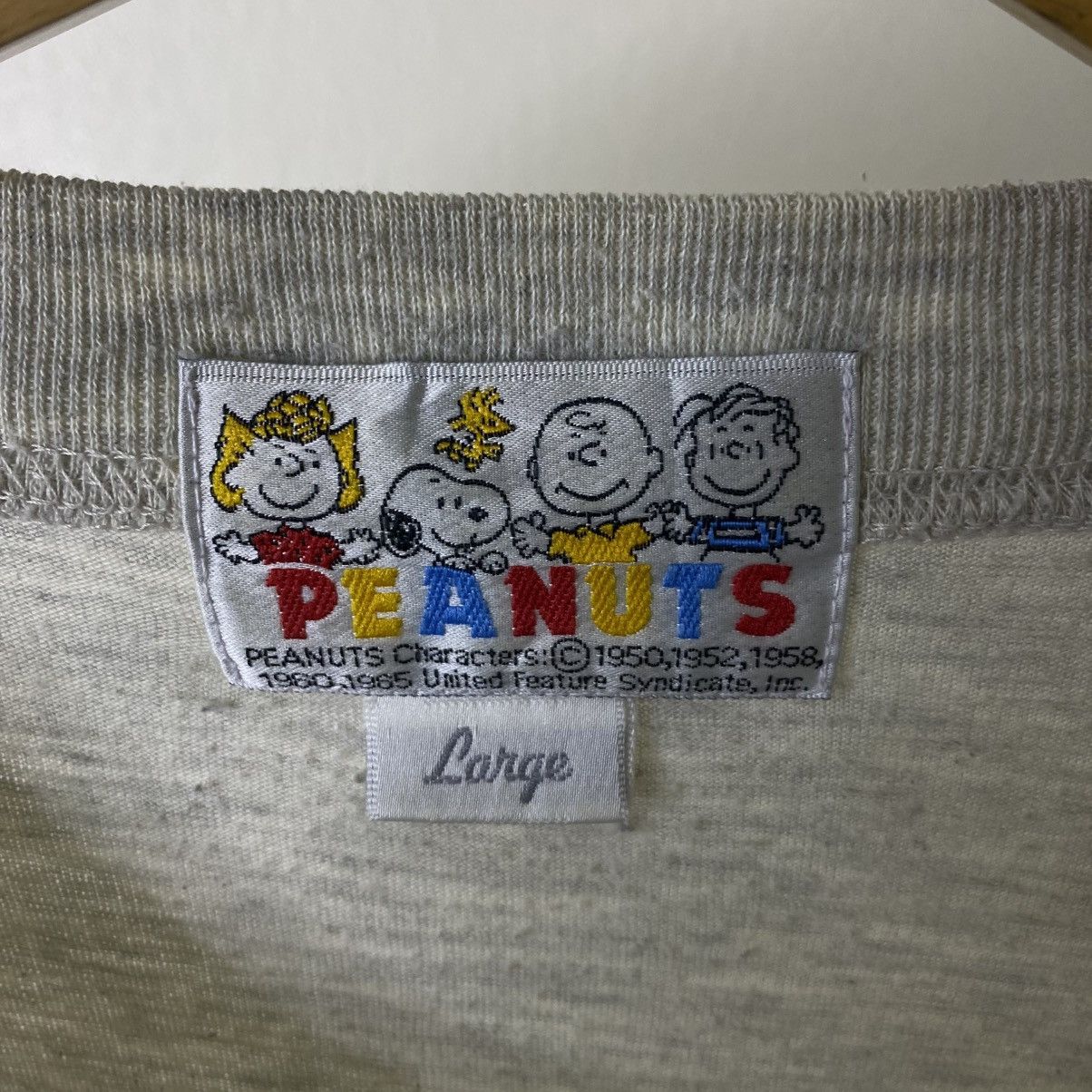 Peanuts Vintage 1990s Peanuts Snoopy Big Graphic Cartoon Tee Size US L / EU 52-54 / 3 - 4 Thumbnail