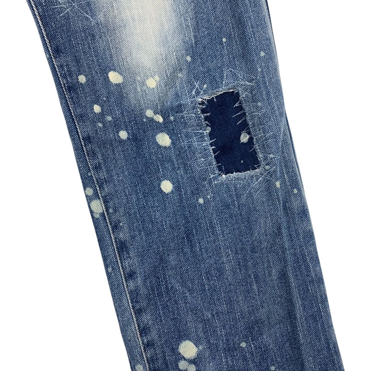 Japanese Brand JTU japanesebrand painter patcher blue jeans Size 29" - 13 Thumbnail