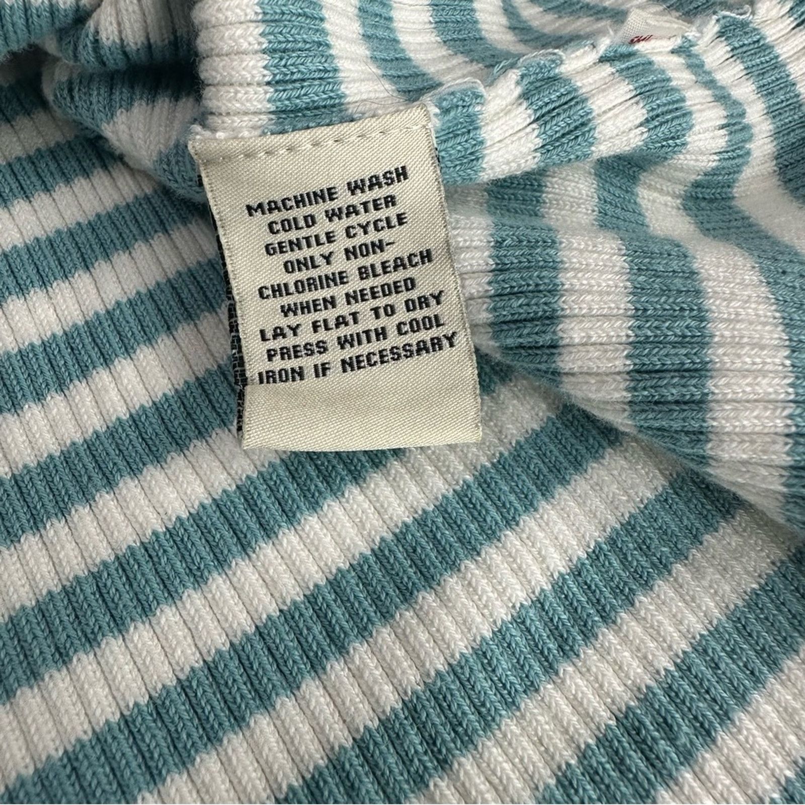 Polo Ralph Lauren Y2k Polo Jeans Ralph Lauren Blue White Striped Turtleneck XL Size XL / US 12-14 / IT 48-50 - 7 Thumbnail