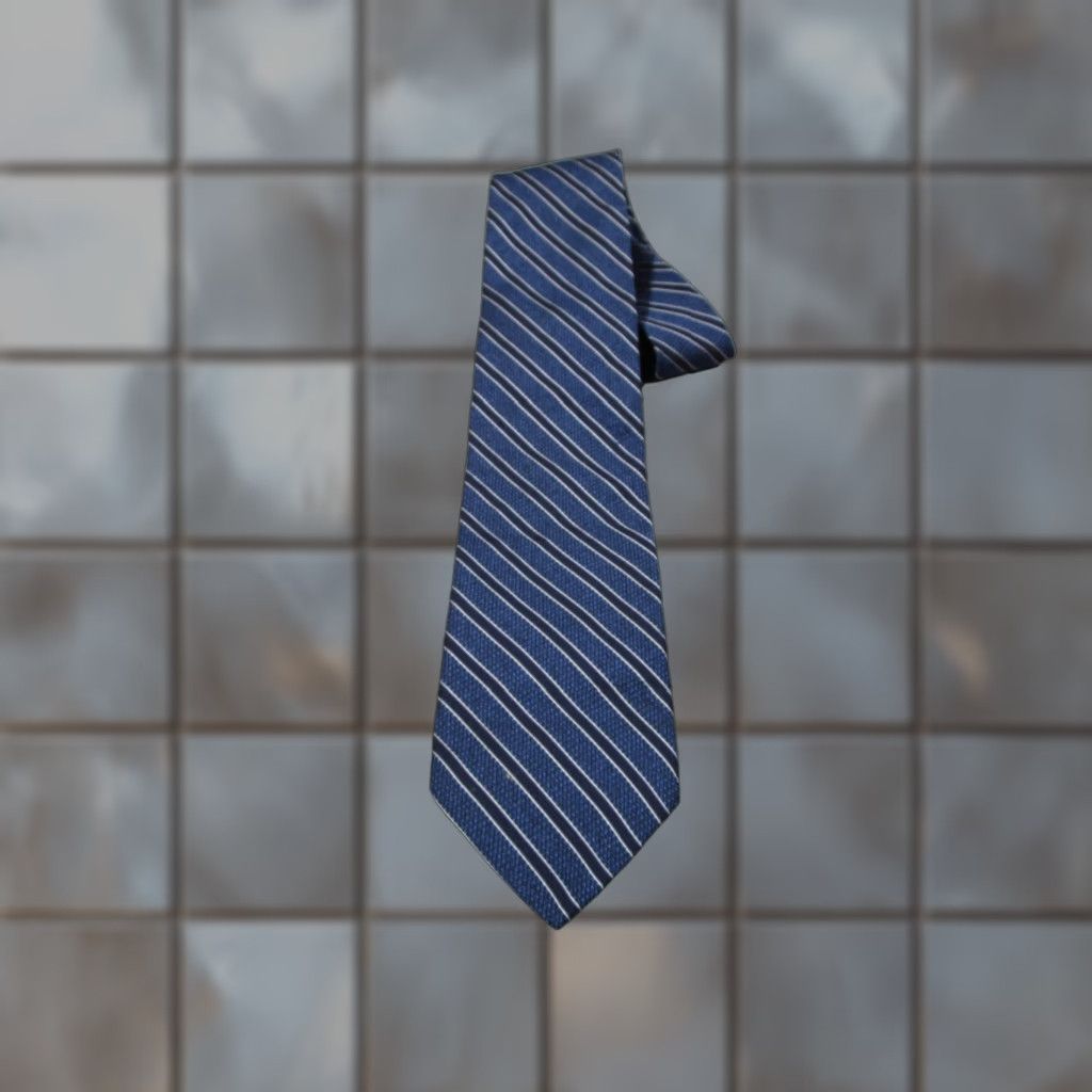 Brooks Brothers BROOKS BROTHERS Makers Merchants Men's blue striped silk neck tie - Classic One Size - Silk Tie - 57"-60" - USA Made - Preppy, Retro - Designer Mens Size ONE SIZE - 1 Thumbnail