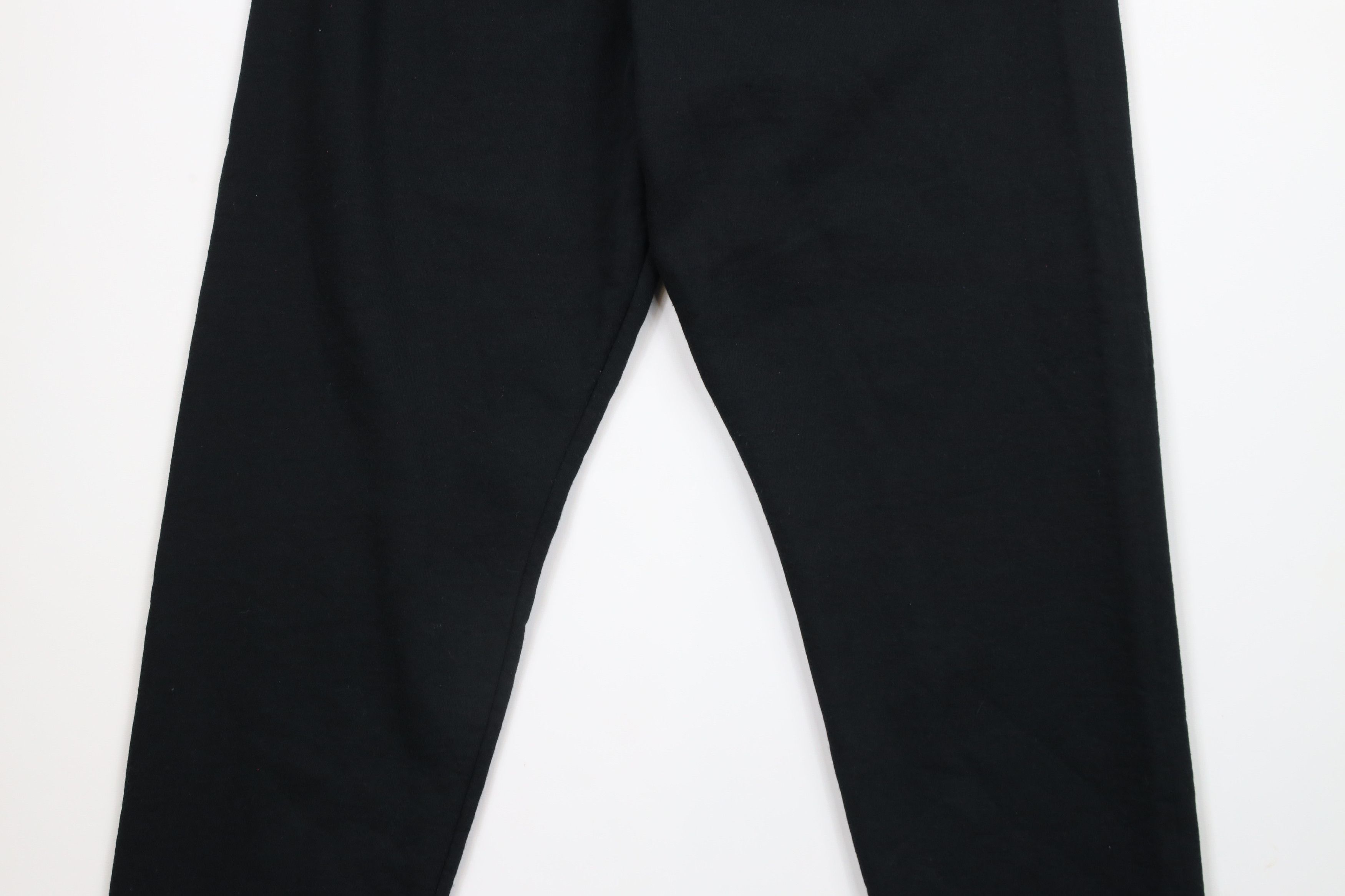 Vintage Vintage 90s Streetwear Blank Cuffed Sweatpants Joggers Black Size US 38 / EU 54 - 9 Thumbnail