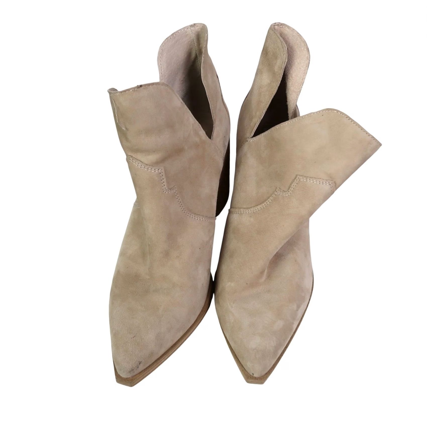 Steve Madden Steve Madden Chaya Tan Suede Pointed Toe Cut-Out Ankle Boots Women 9 Bootie Western/Casual Size US 9 / IT 39 - 2 Thumbnail