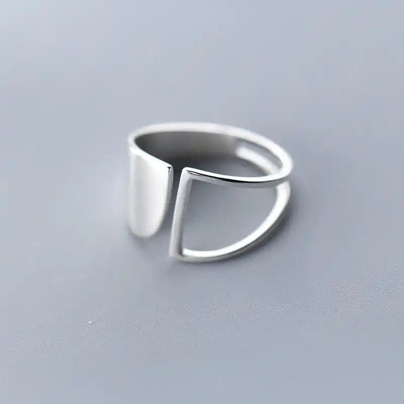 Jewelry × Vintage 925 Sterling Silver Simple Punk Hollow Rings Size ONE SIZE - 1 Thumbnail