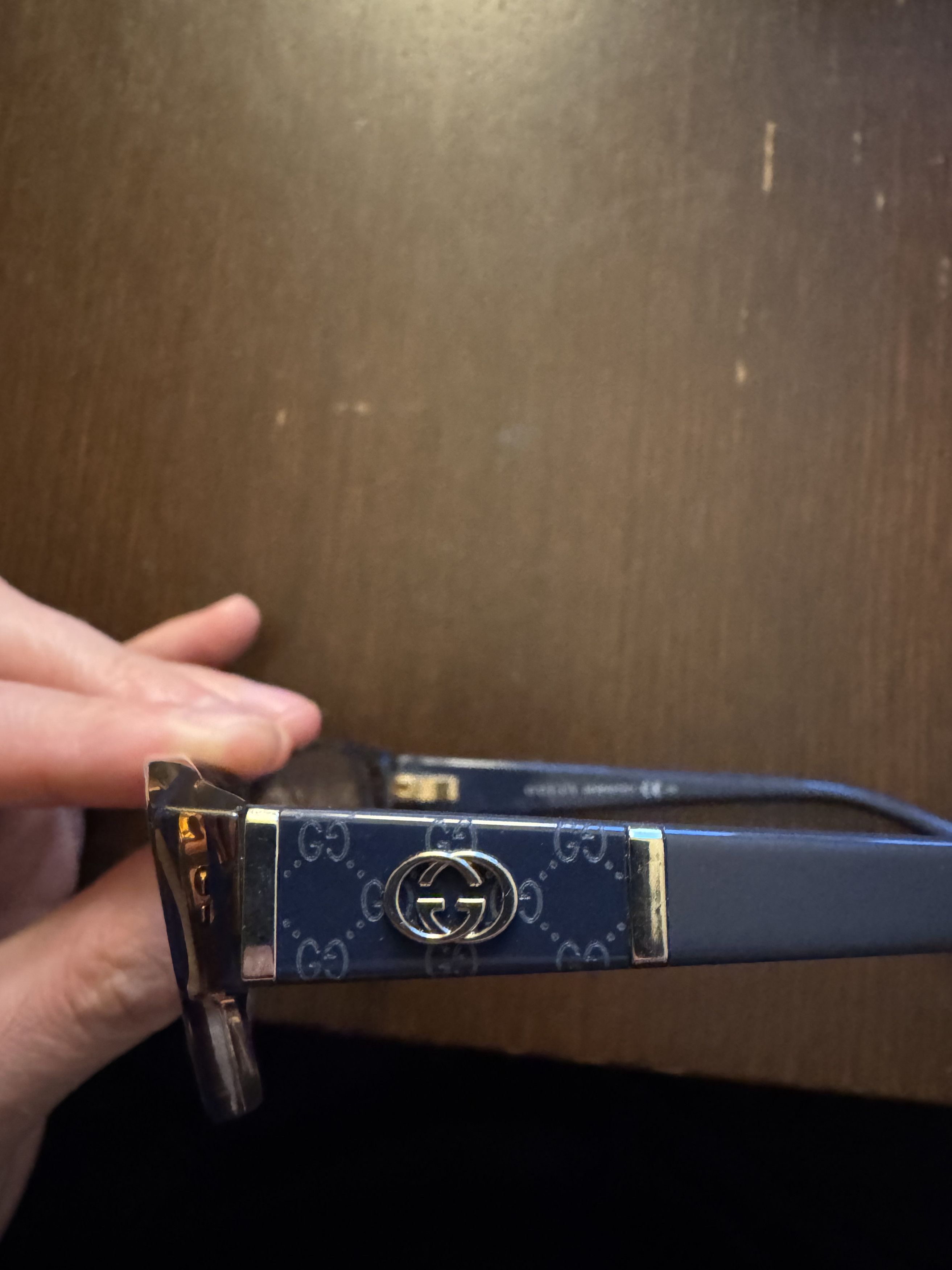 Gucci Gucci '00s Brown Monogram Signature Rectangular Glasses Size ONE SIZE - 6 Thumbnail