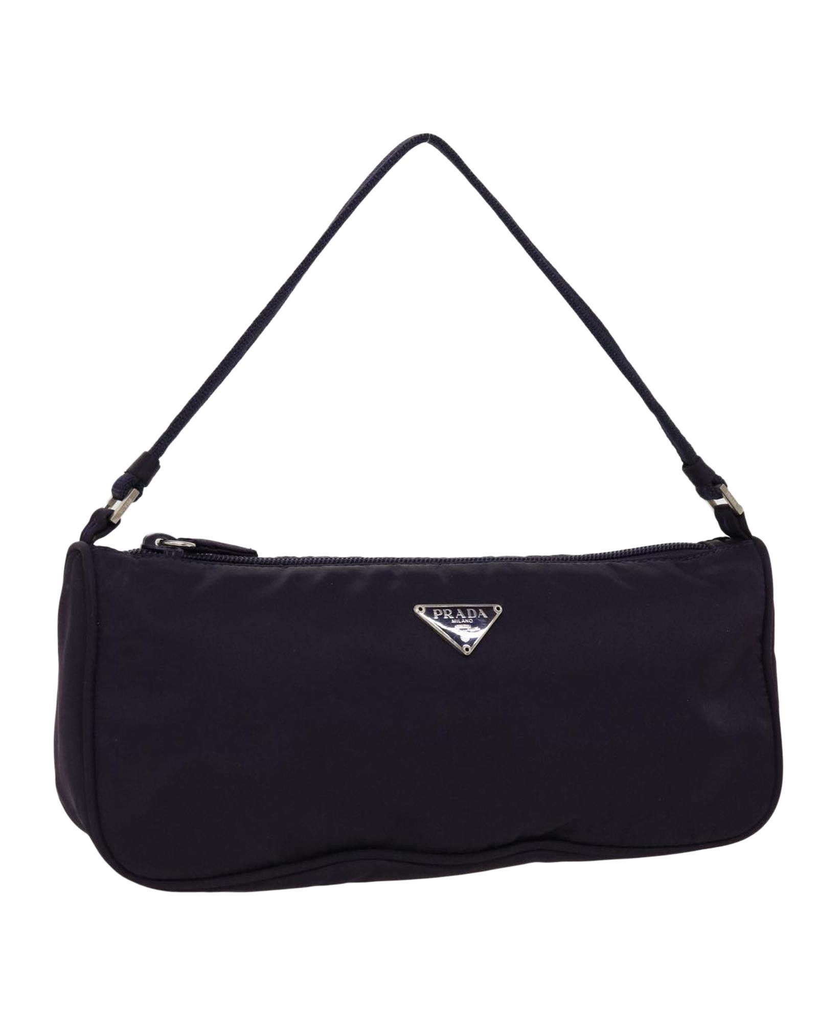 image of Prada Purple Nylon Accessory Pouch, Women's
