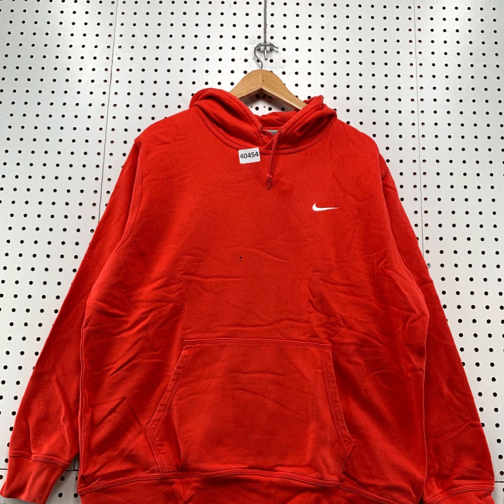 Nike VINTAGE Nike Hoodie Sweatshirt Mens XL Orange White Swoosh Pullover Dressed Up 90s Size US XL / EU 56 / 4 - 4 Thumbnail
