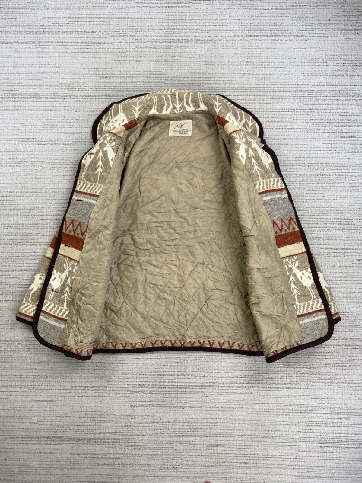 Japanese Brand × Vintage Vintage More Up Aztec Animal Design Full Printed Wool Jacket Size US M / EU 48-50 / 2 - 6 Thumbnail
