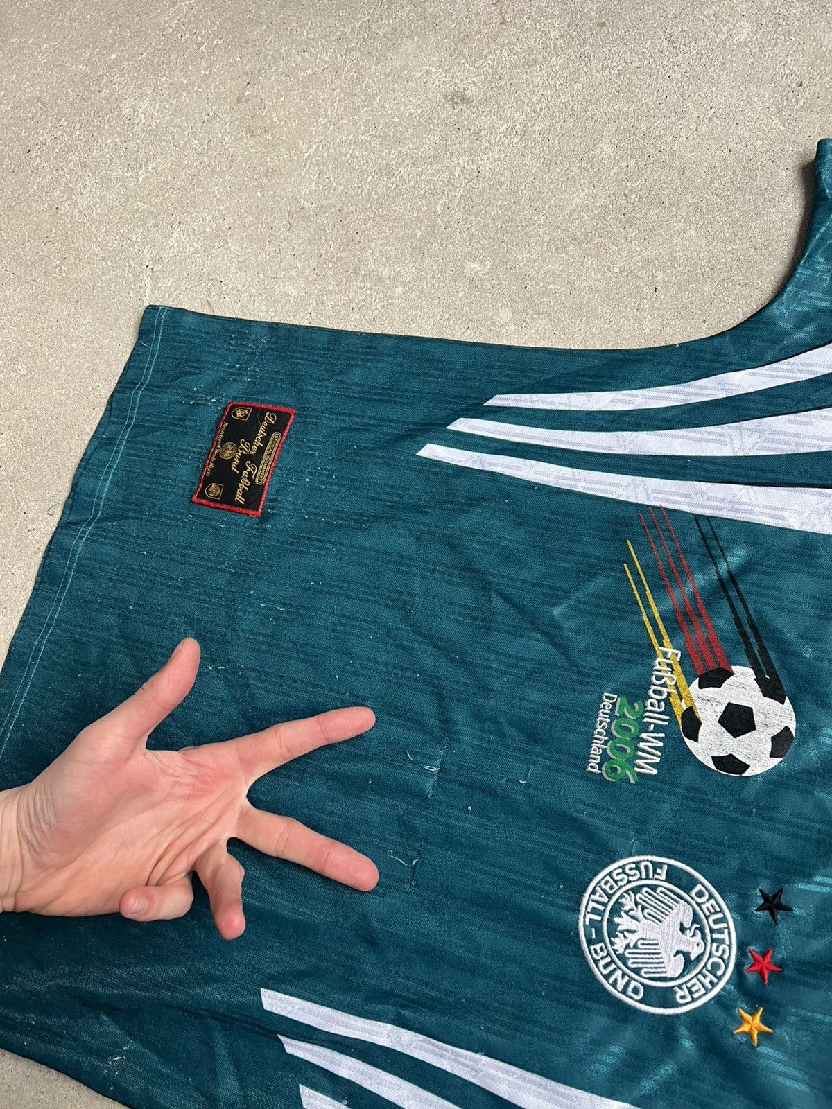 Adidas Deutschland Trikot 1996 adidas Away DFB Jersey Germany Shirt Size US S / EU 44-46 / 1 - 8 Thumbnail