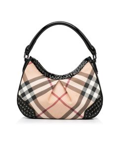 Burberry Black Quilted Leather Brook Hobo Bag 41bur122