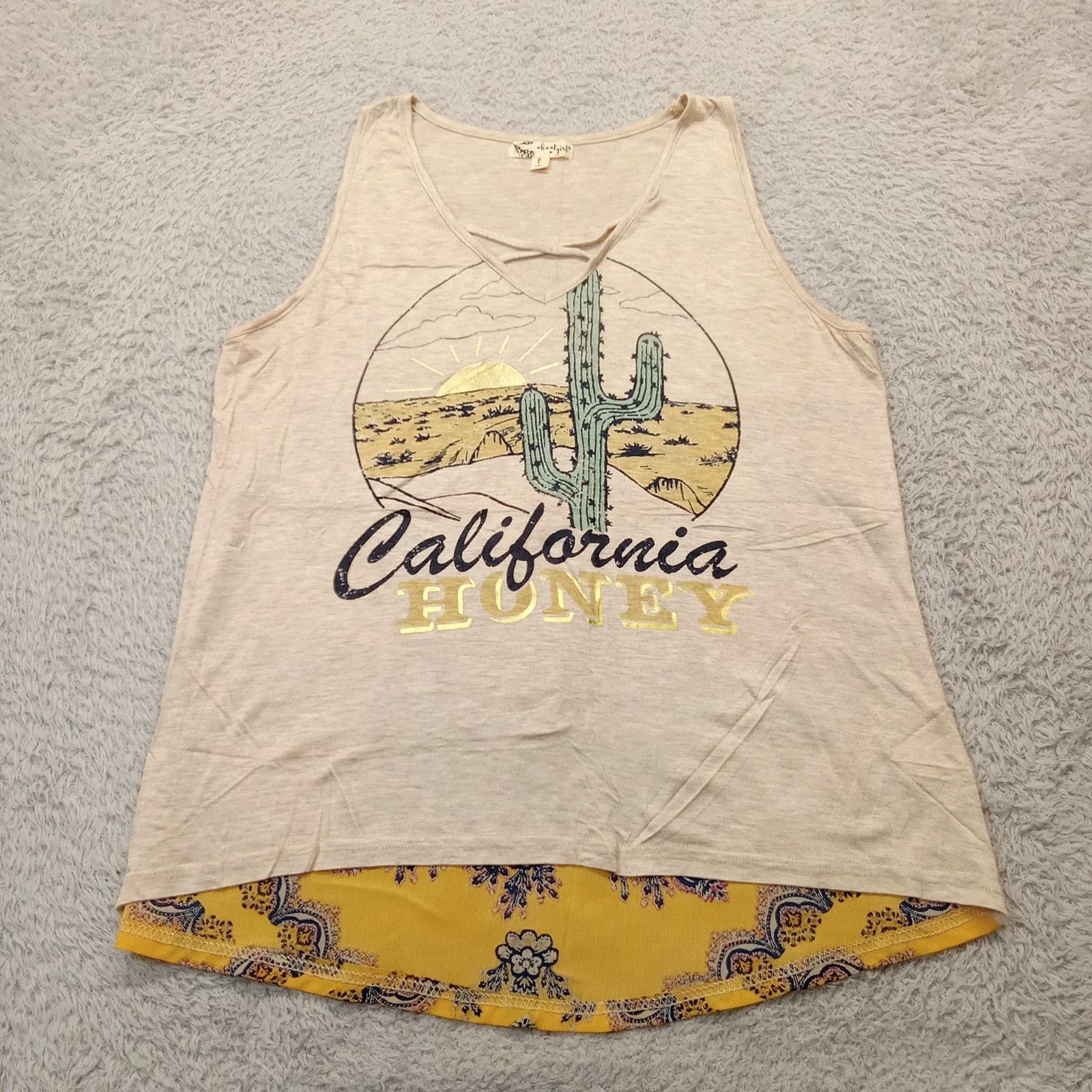 & Other Stories About A Girl Top L Women's Sleeveless Graphic Boho Size L / US 10 / IT 46 - 1 Thumbnail