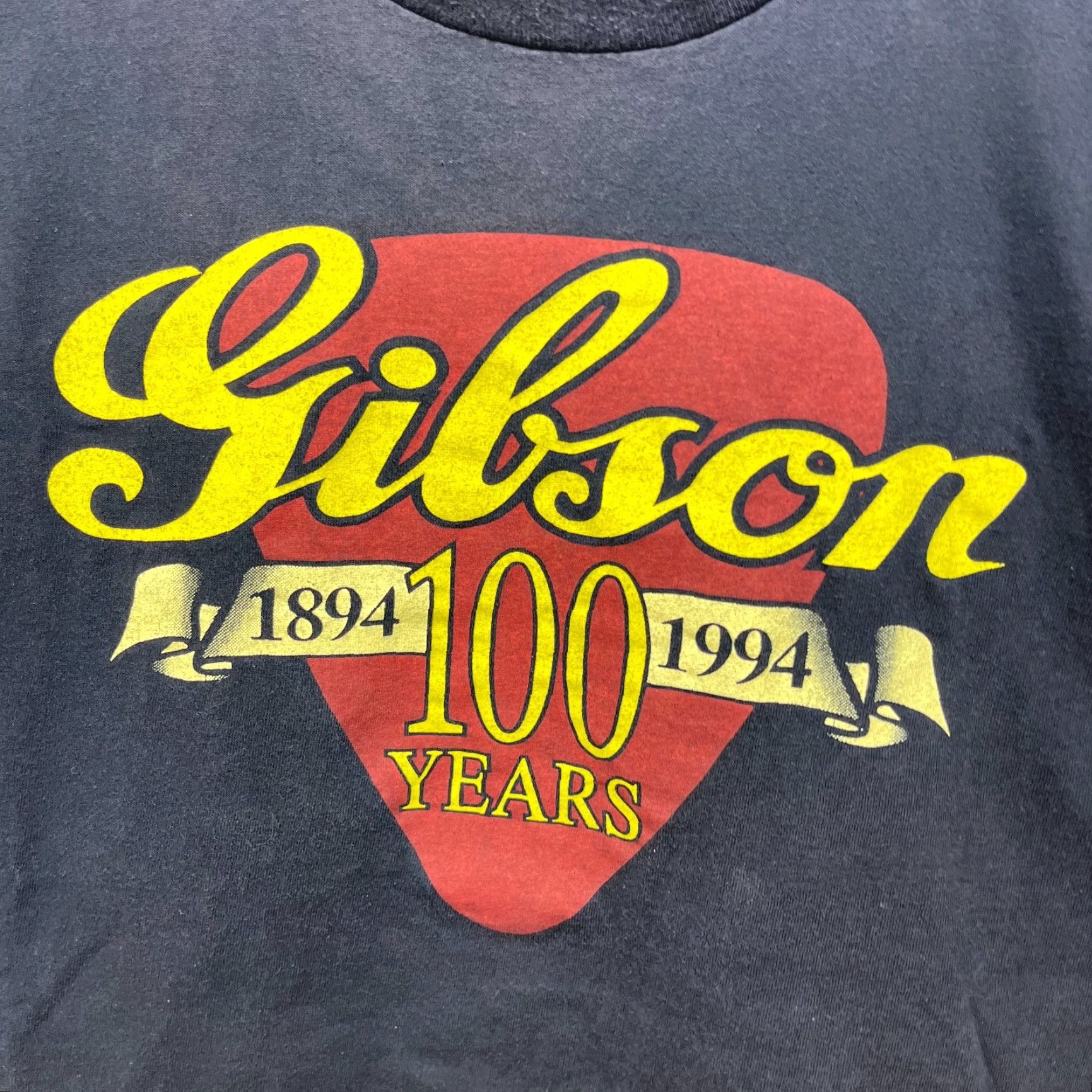 Vintage VINTAGE Gibson Guitar 100 Year Anniversary T Shirt XL Men Blue Short Sleeve 1994 Les Paul Size US XL / EU 56 / 4 - 3 Thumbnail
