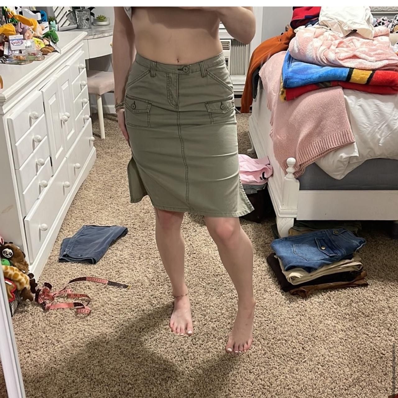 UNIONBAY × Vintage Y2K Union Bay Cargo Skirt Size 26" / US 2 / IT 38 - 7 Thumbnail