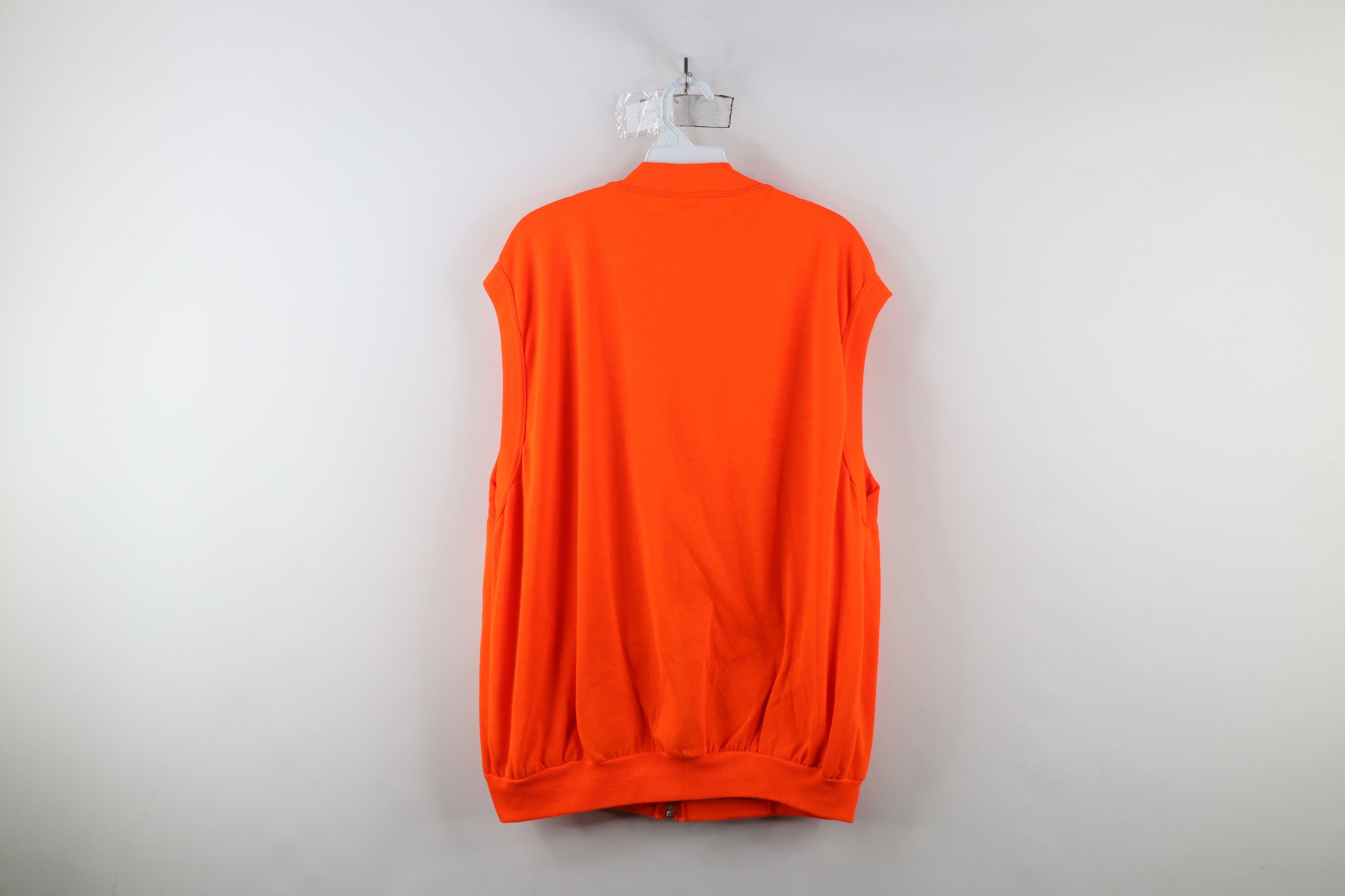 Vintage Vintage 90s Full Zip Sleeveless Vest Jacket Blaze Orange USA Size US XXL / EU 58 / 5 - 9 Thumbnail