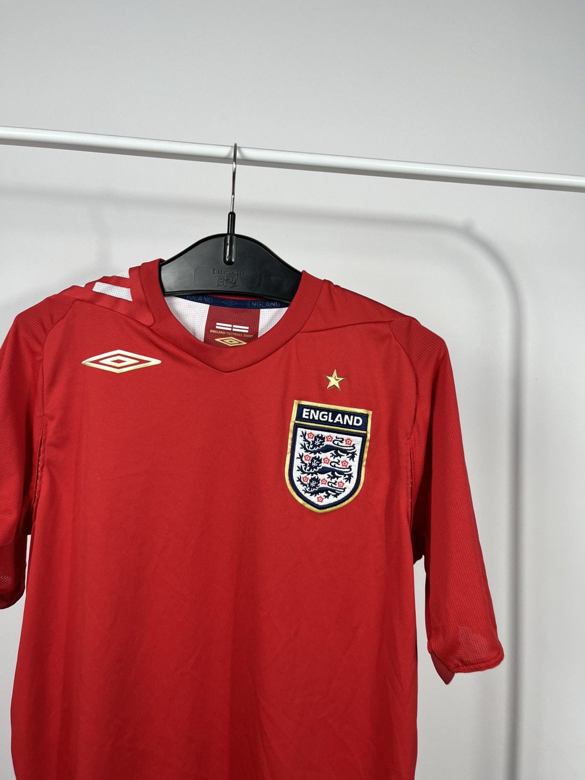 Nike Vintage England Football Shirt Umbro Red National Team Size US S / EU 44-46 / 1 - 3 Thumbnail