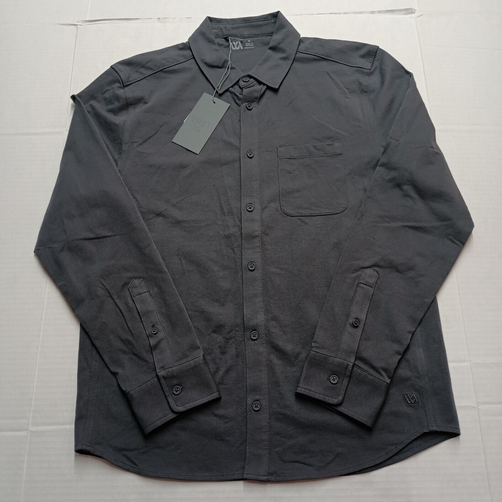 Other VRST Men's Refined Knit Button Up LS Shirt Men's Size M Gray Size US M / EU 48-50 / 2 - 1 Thumbnail