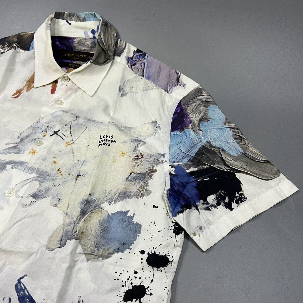 Louis Vuitton Louis Vuitton - 2017 Paint Splatter Print Shirt Size US XS / EU 42 / 0 - 5 Thumbnail