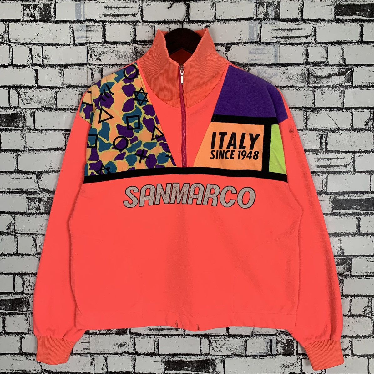 Vintage Vintage San Marco Italy 1948 Pullover San Marco Hulf Zip Size M / US 6-8 / IT 42-44 - 1 Thumbnail