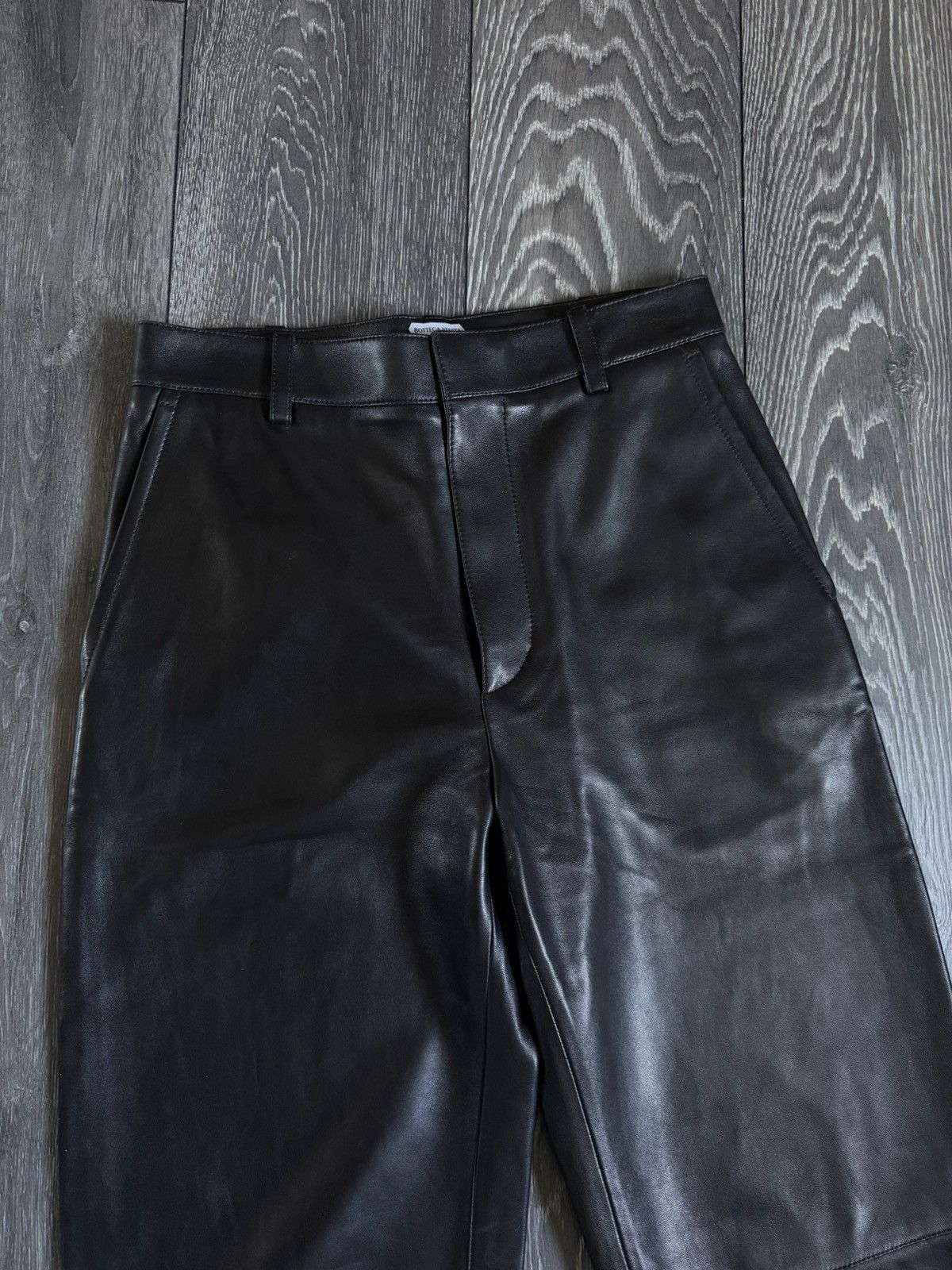Bottega Veneta bottega veneta high rise leather wide leg pants msrp 4300€ Size US 30 / EU 46 - 2 Thumbnail