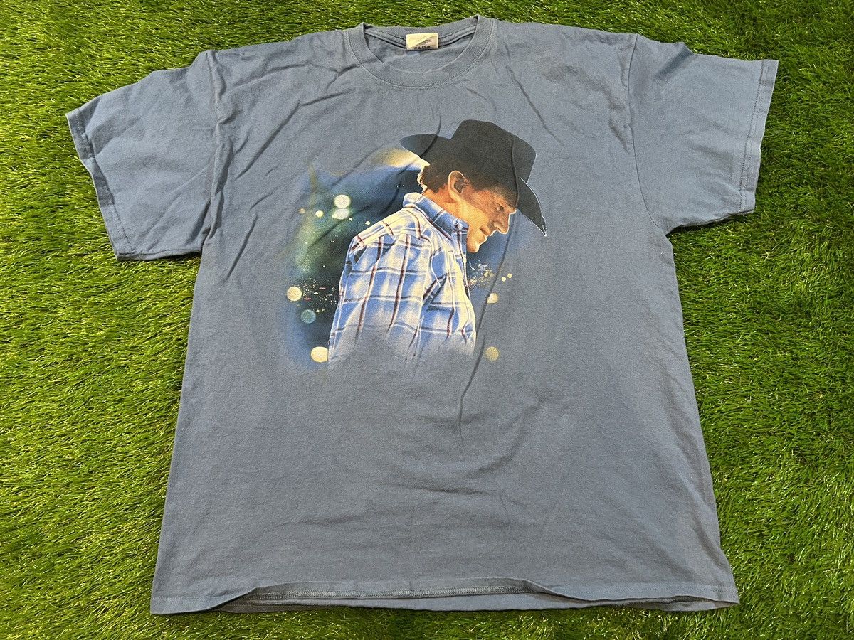 Band Tees × George Y2K George Strait Cowboy Rides Away T-Shirt Double Sided Size US XL / EU 56 / 4 - 1 Thumbnail