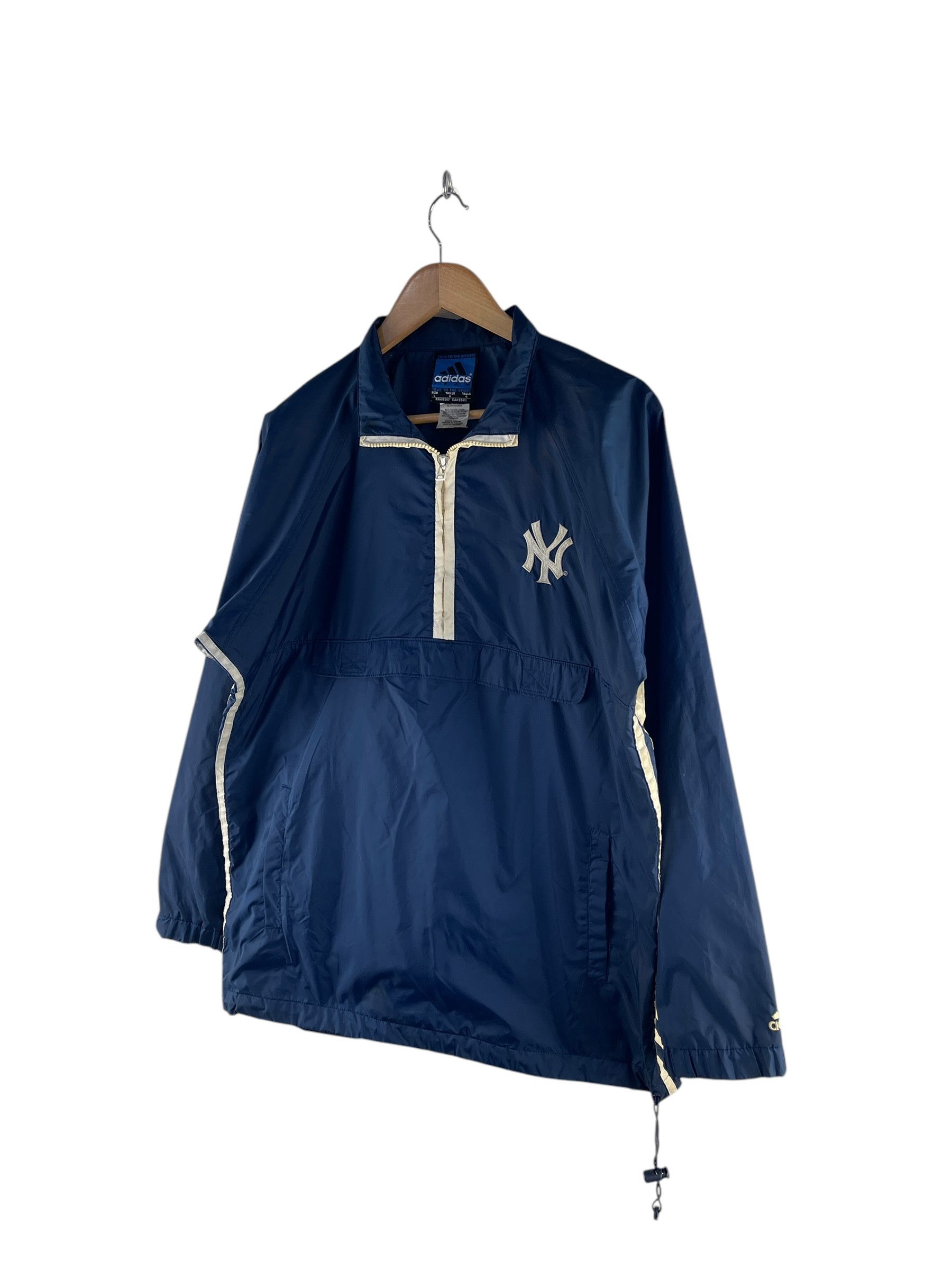 Adidas Vintage NY Adidas Anorak Windbreaker Jacket Size US L / EU 52-54 / 3 - 4 Thumbnail