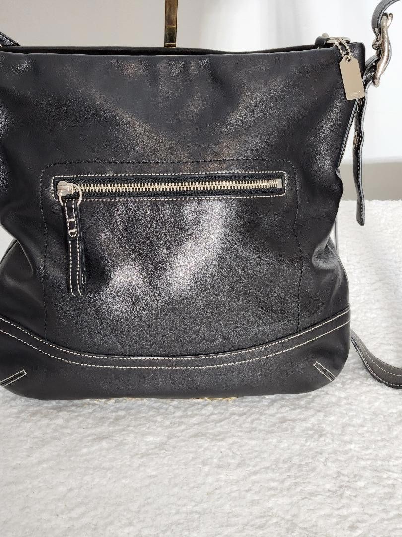 Coach COACH 1415 VINTAGE BLACK SOFT LEATHER TASSEL CROSSBODY Size ONE SIZE - 2 Thumbnail