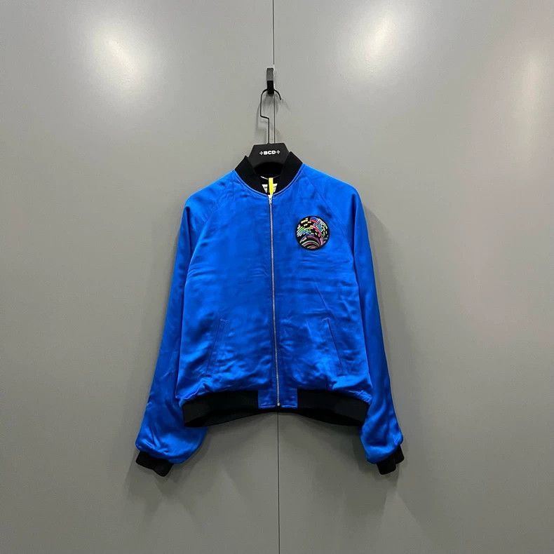Saint Laurent Paris Saint Laurent Silk Shark Patch Jacket-