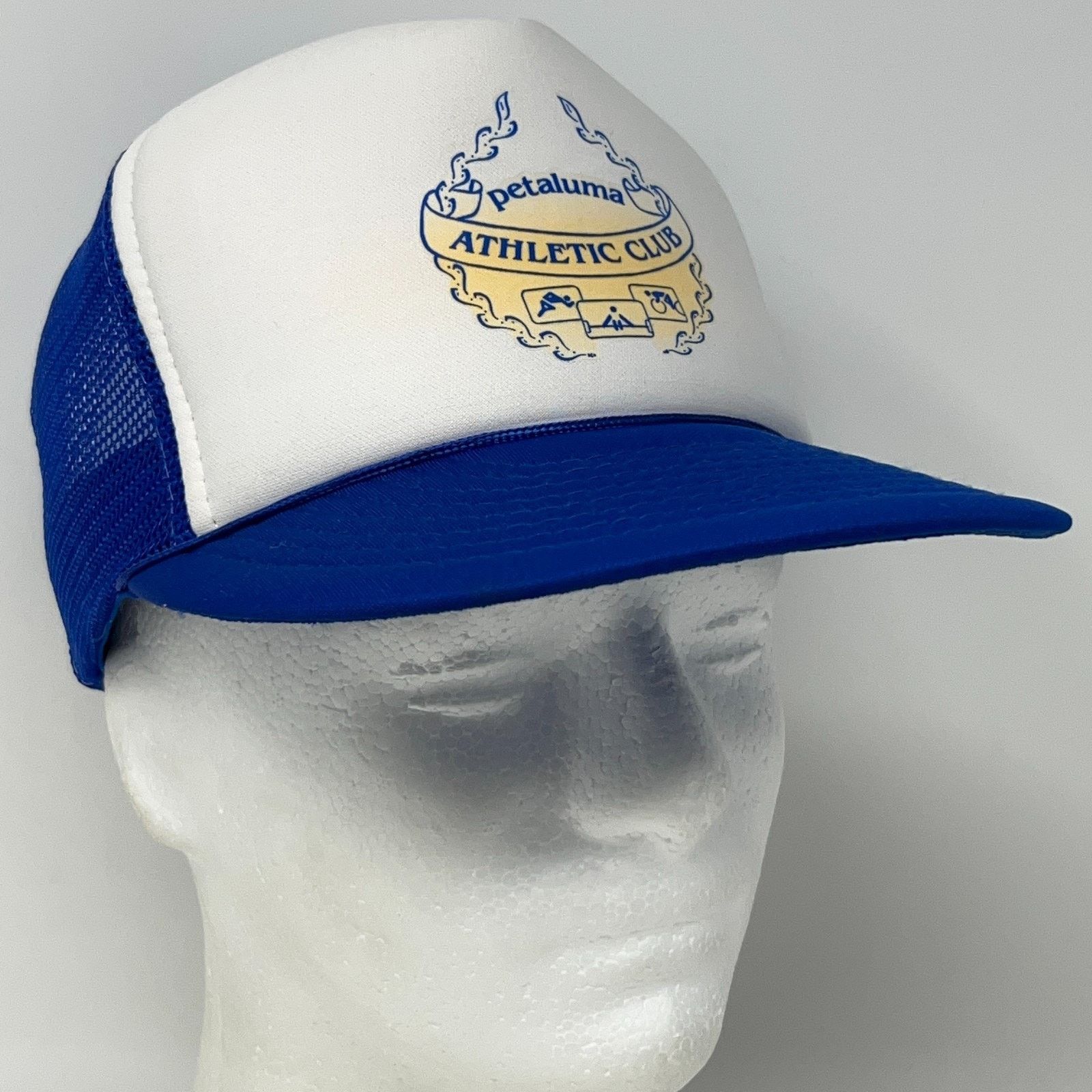 Vintage Vintage Petaluma Athletic Club Trucker Hat Baseball Cap Blue Size ONE SIZE - 9 Thumbnail