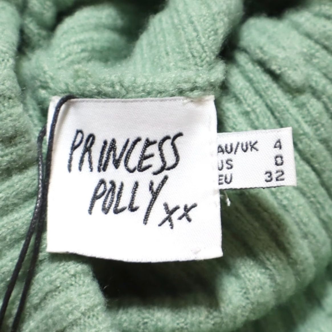PRINCESS POLLY Princess Polly Zahara Cropped Turtleneck Green Women's 0 Shirt Sweater Adult Women Size 0 Crew Neck Long Sleeve Solid Vintage No Women Size XS / US 0-2 / IT 36-38 - 7 Thumbnail