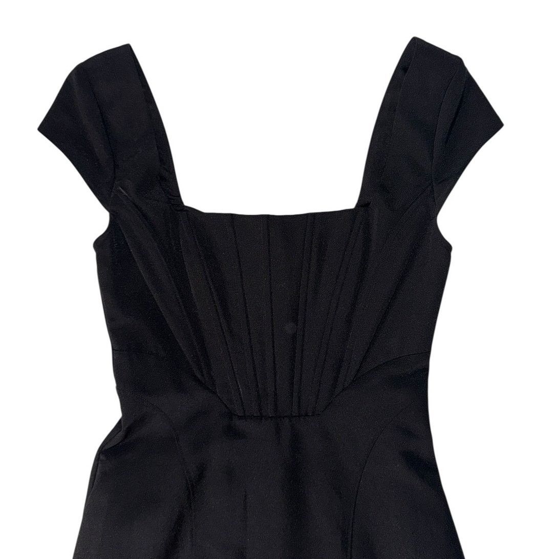 Staud NEW NWT Staud Lotus Black Corset Maxi Dress Size 00 Size XXS / US 00 / IT 34 - 5 Thumbnail