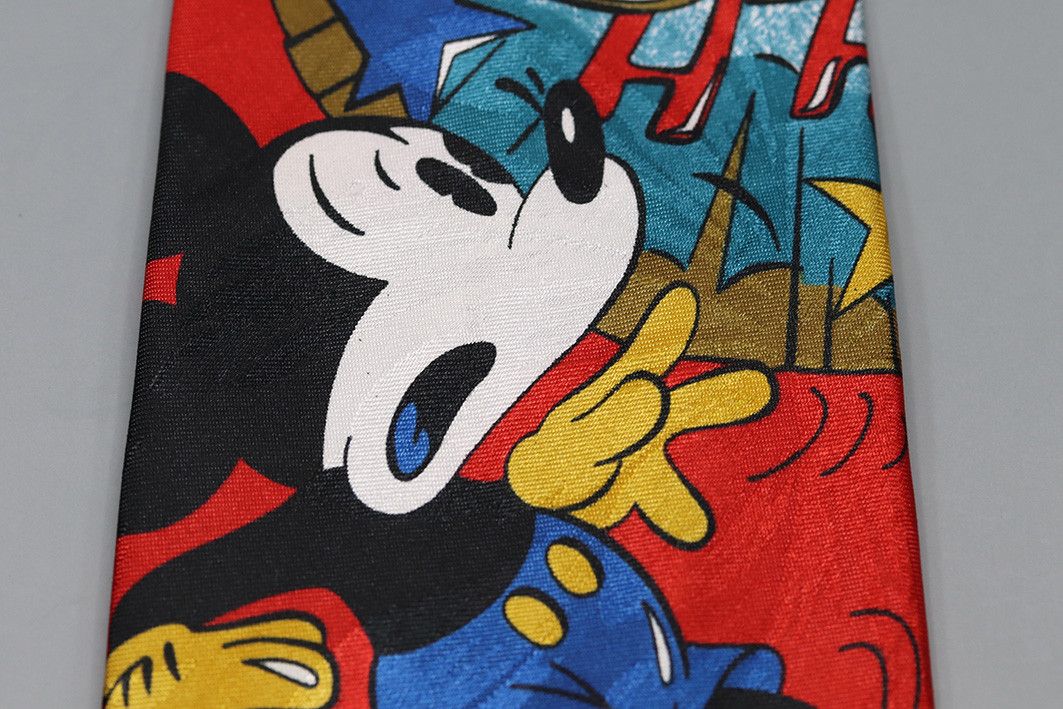 Disney Rare Vintage Mickey Mouse Tie – Comic Style, Made in Sweden Size ONE SIZE - 7 Thumbnail