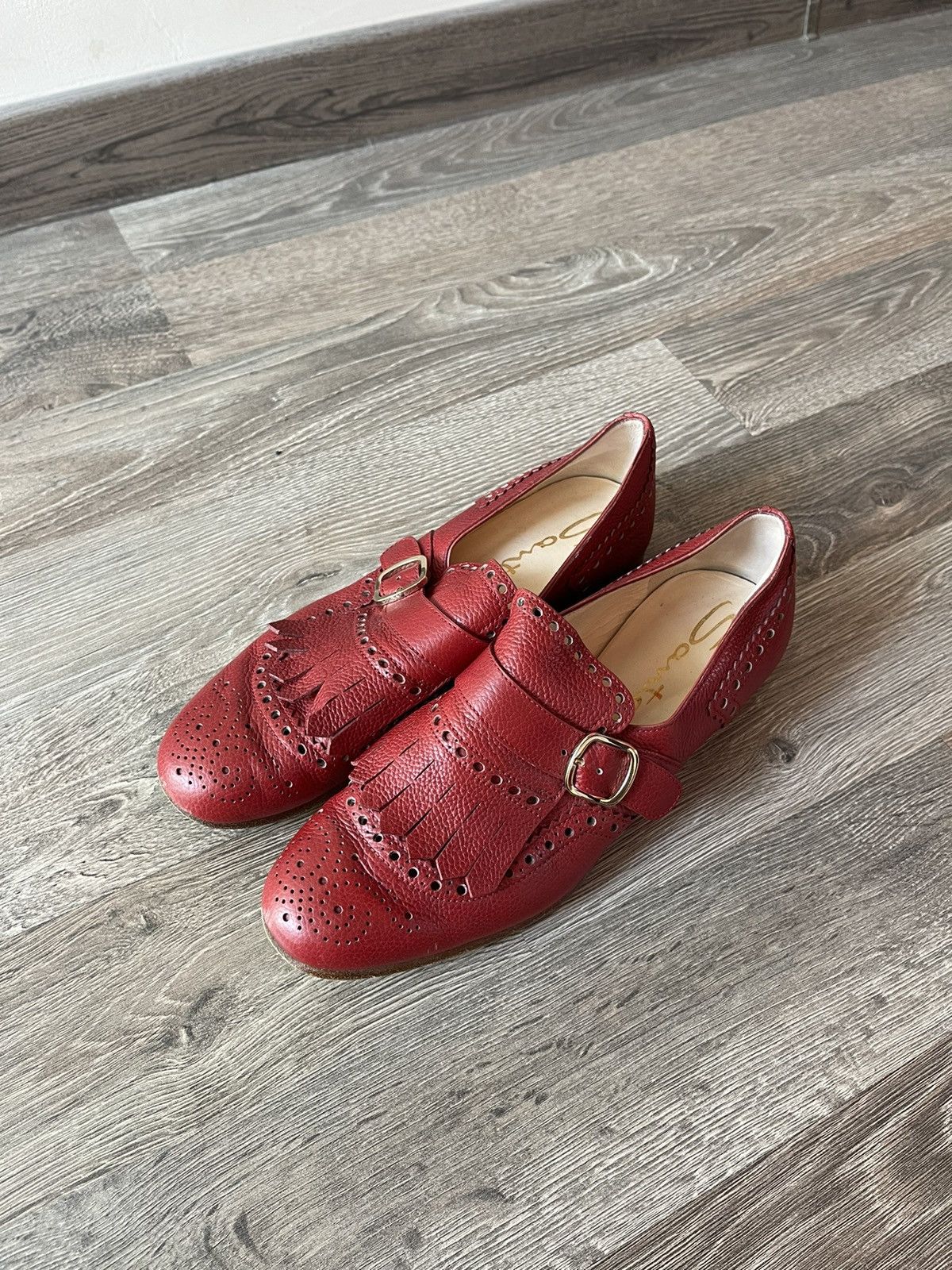 Leather × Santoni Santoni Reflection-Effect Leather Penny Loafers MadelnItaly Size US 8 / IT 38 - 2 Thumbnail