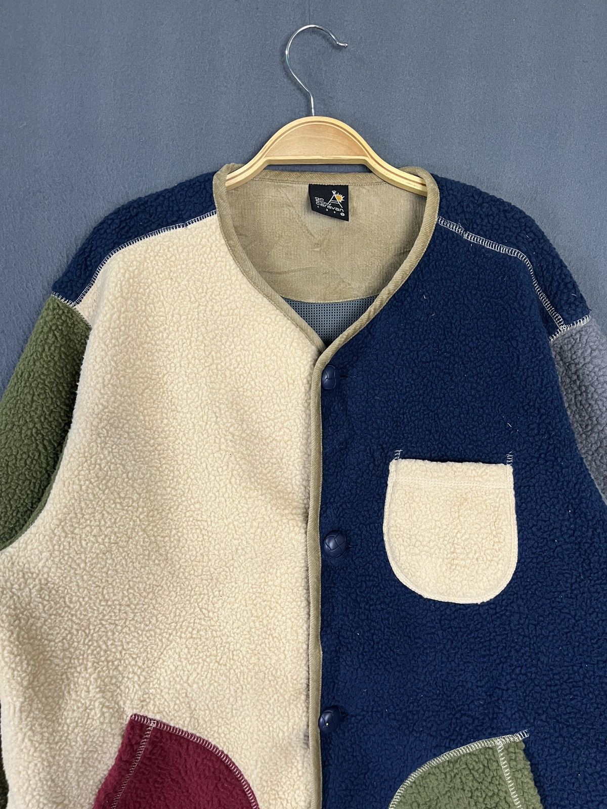 go slow caravan Go Slow Caravan Sherpa Colorblock Jacket Size US L / EU 52-54 / 3 - 4 Thumbnail