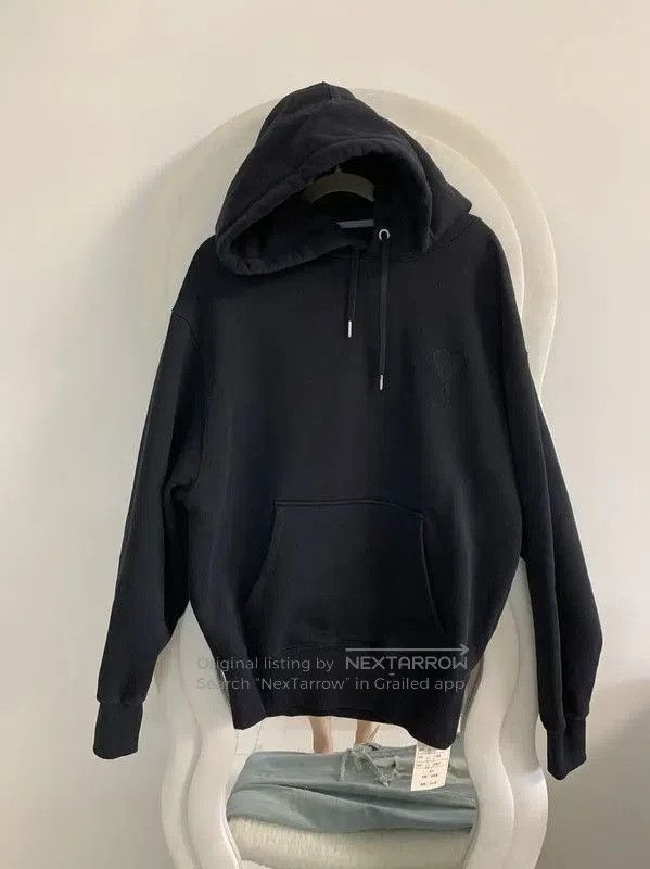AMI AMI Black Long Sleeve Cotton Hoodie . Size US XS / EU 42 / 0 - 1 Thumbnail