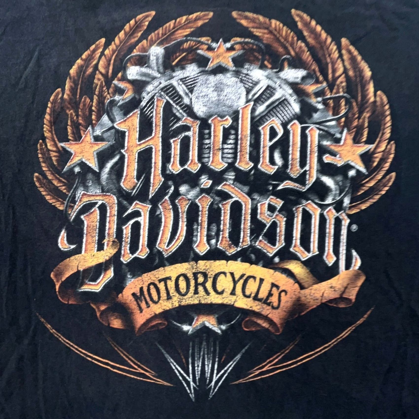 Harley Davidson VINTAGE Harley-Davidson Shirt Men XL Black Tee 90s USA Adult Biker Motorcycle Logo T-Shirt Size US XL / EU 56 / 4 - 2 Thumbnail