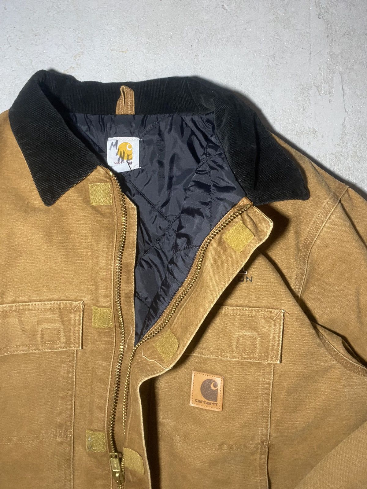 Carhartt Vintage 90s Carhartt Arctic Chore canvas brown jacket Size US XL / EU 56 / 4 - 4 Thumbnail