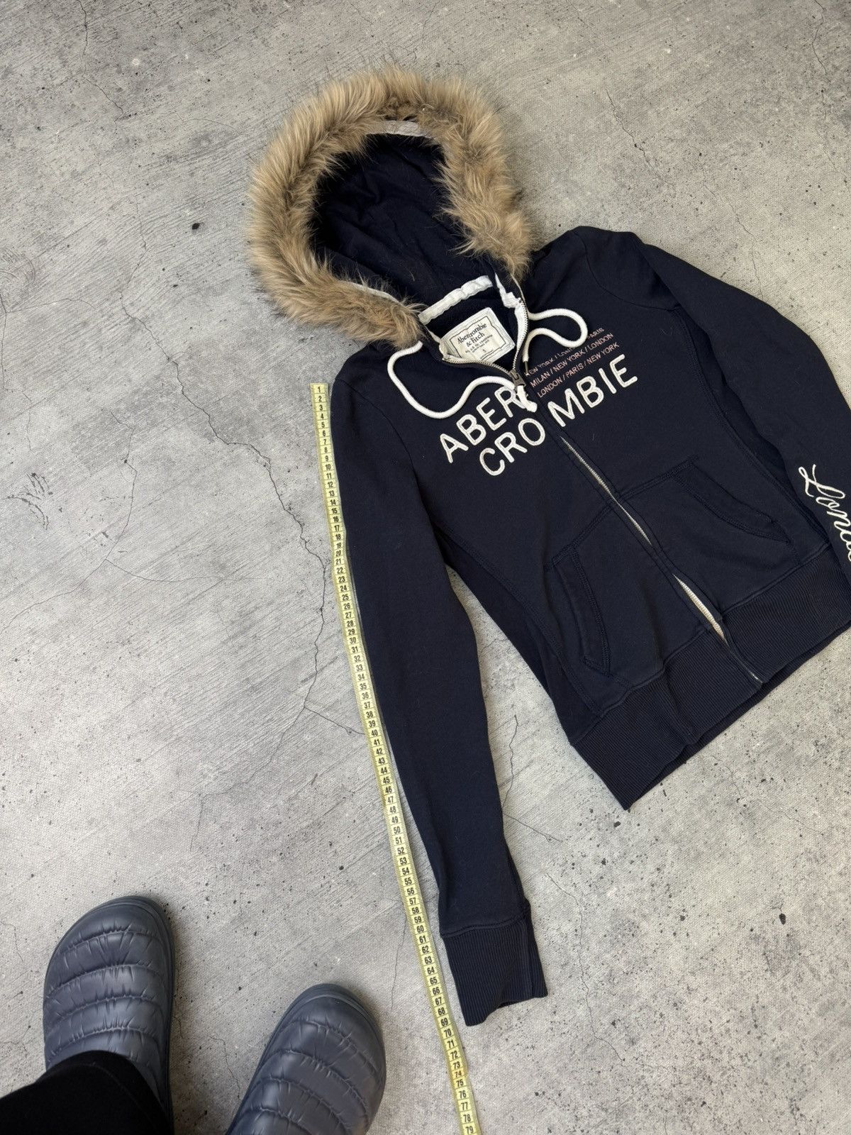Hysteric Glamour Vtg If six was nine Style Abercrombie & Fitch fur Zip Hoodie Size S / US 4 / IT 40 - 3 Thumbnail