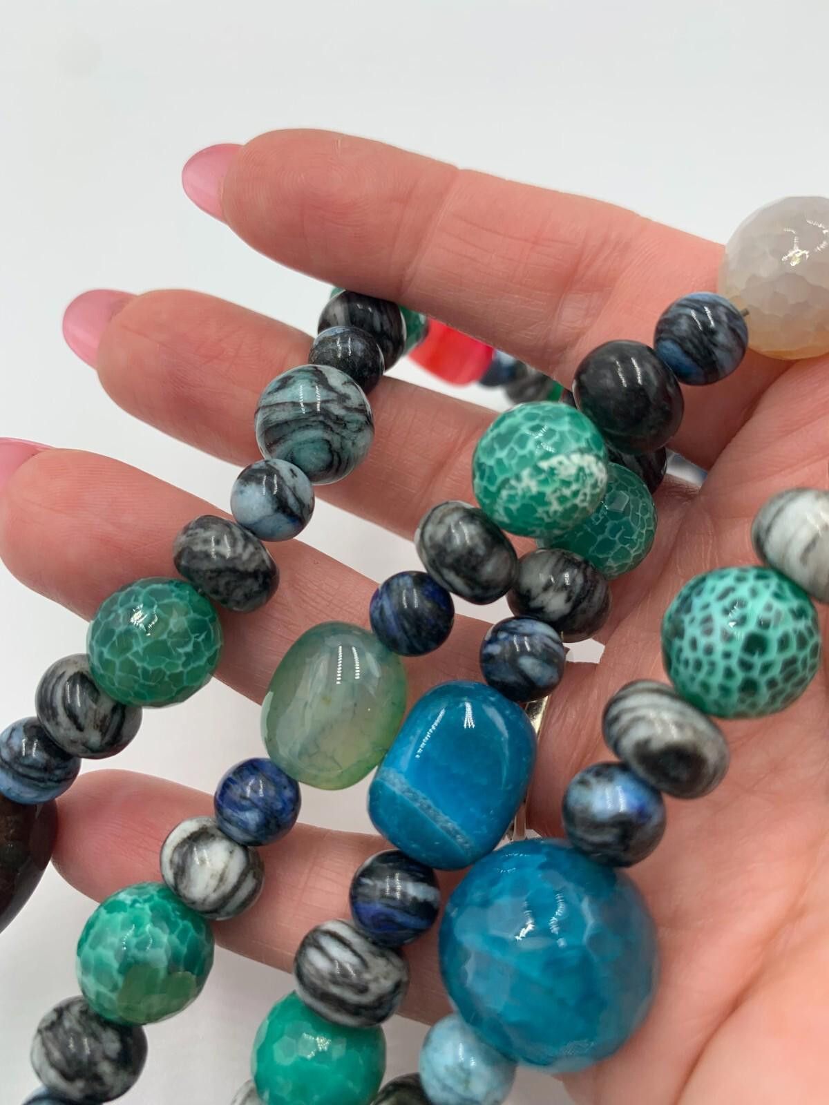 Other DTR Jay King Multicolor Dyed Agate Sterling Silver Necklace Size ONE SIZE - 9 Thumbnail