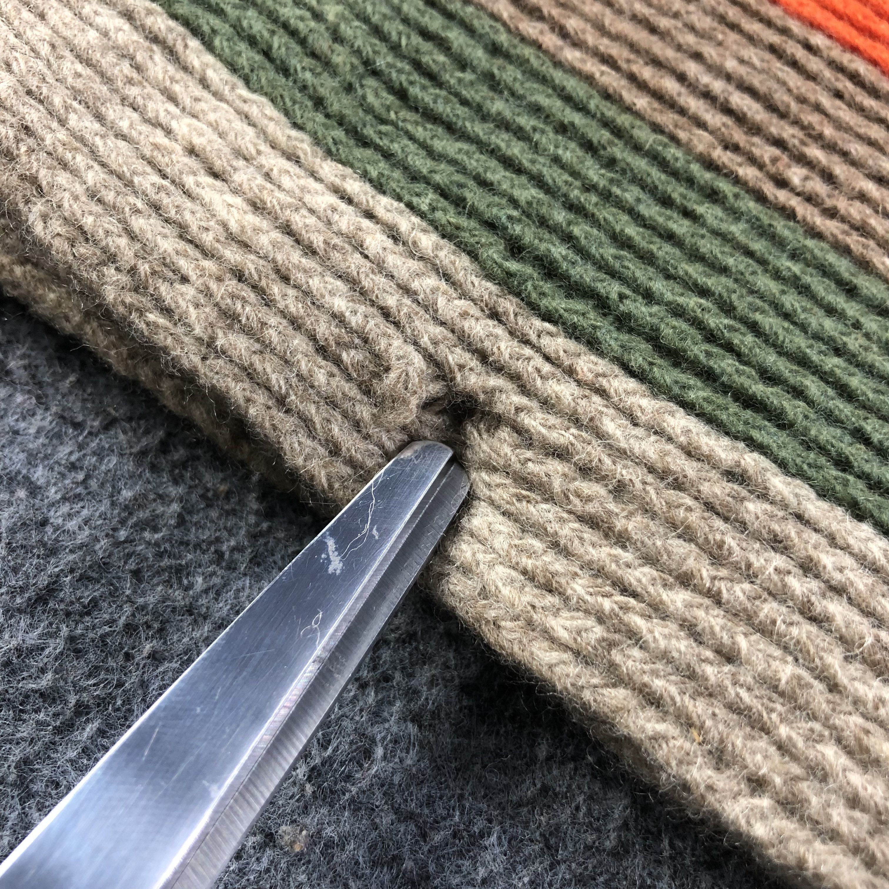Gap GAP Striped Knit Wool Scarf Muffler V1089 Size ONE SIZE - 6 Thumbnail