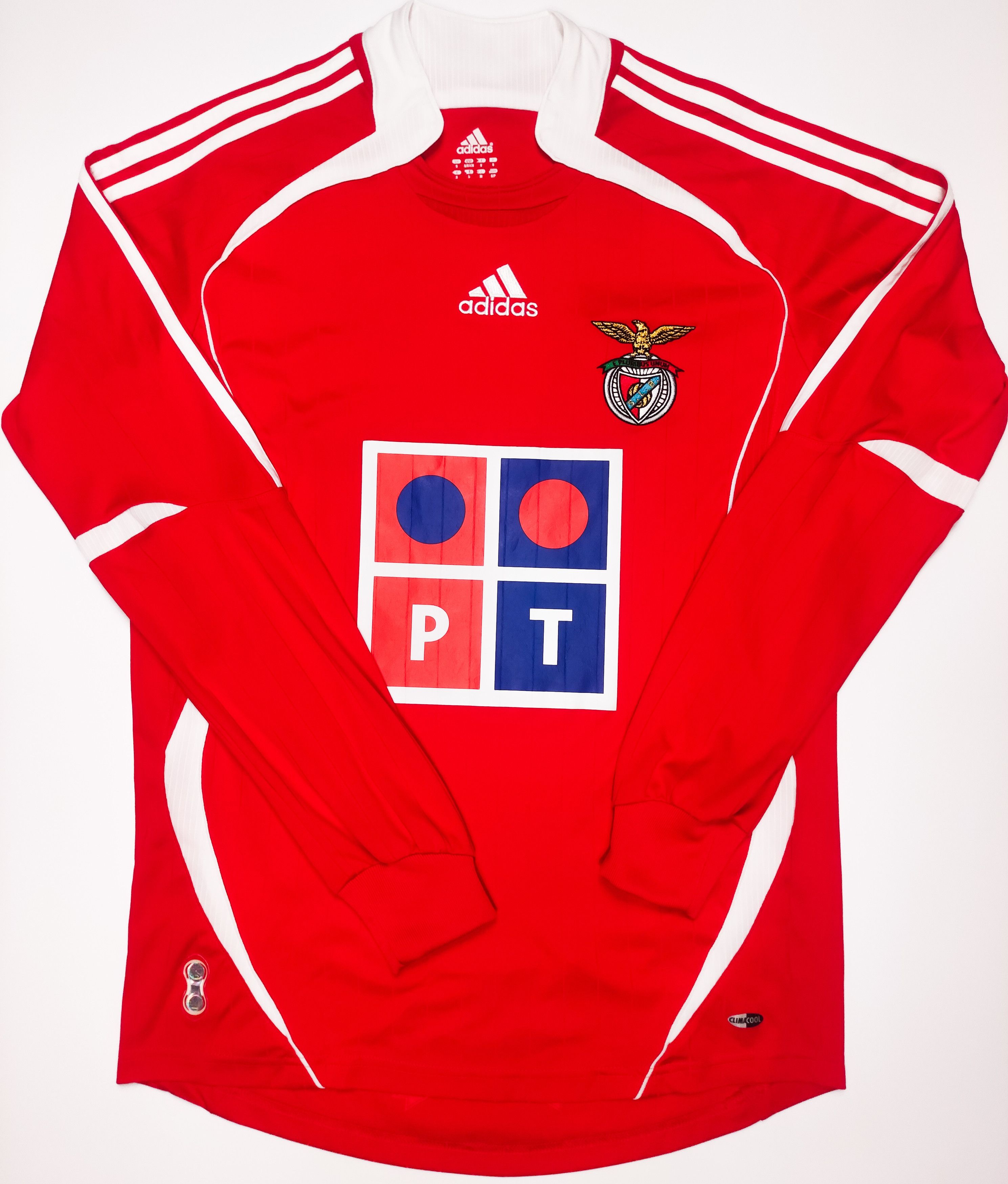 SL Benfica 2006 2007 Adidas Longsleeve Home Shirt Kit Jersey