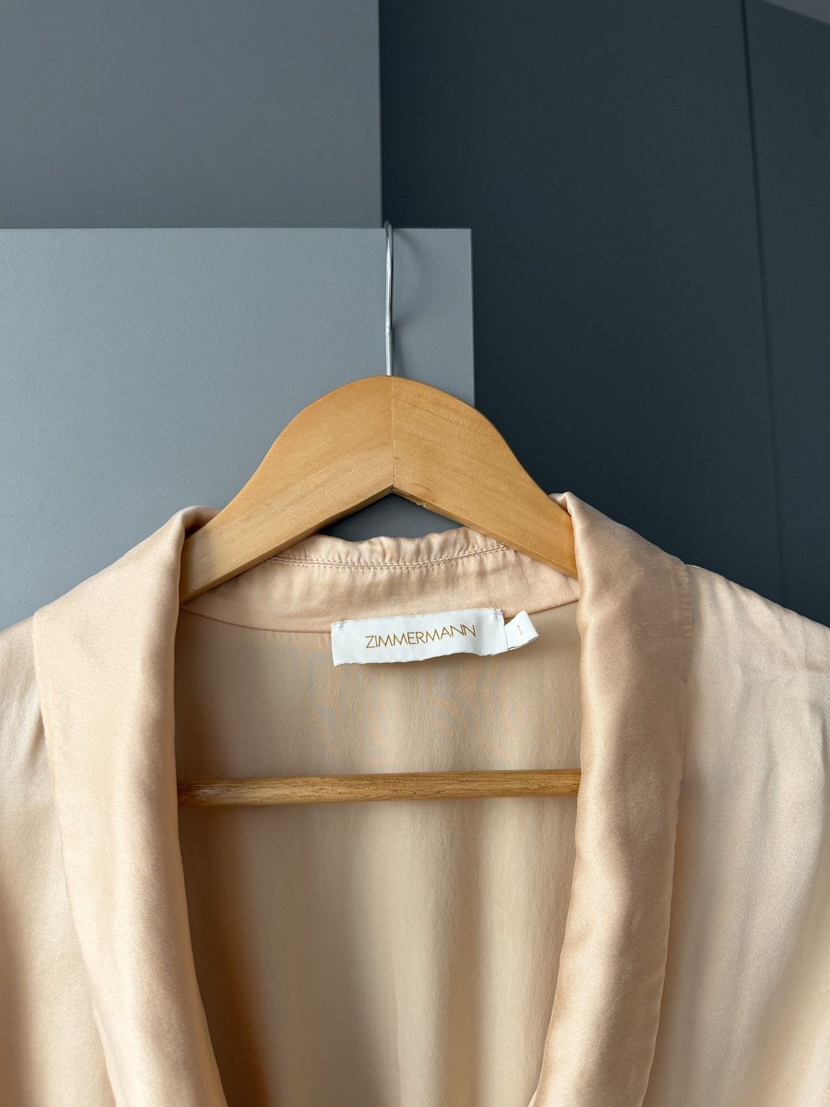 Zimmermann Zimmermann Dusty Pink Silk Classic Wrap Mini Dress Size S / US 4 / IT 40 - 2 Thumbnail