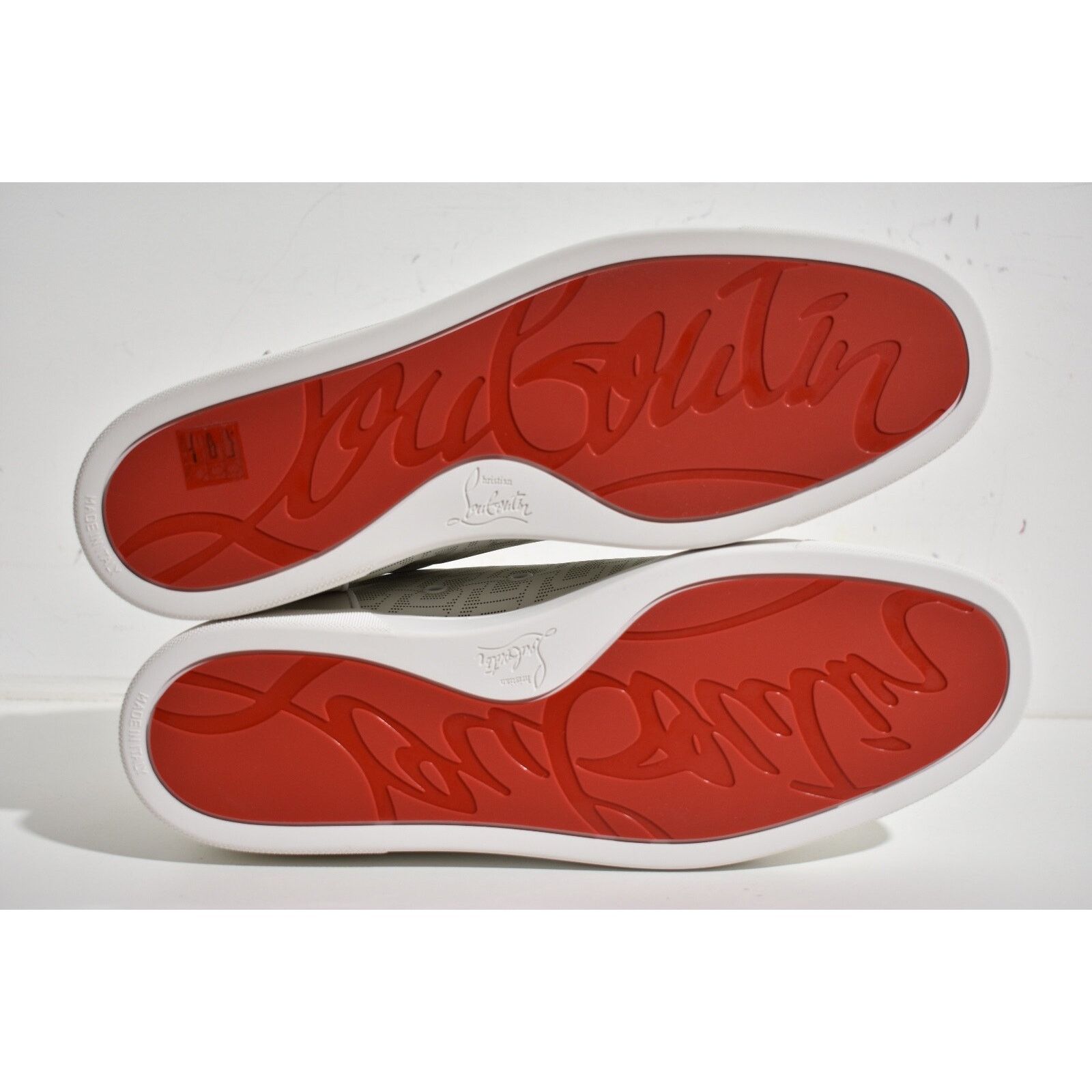 Christian Louboutin Christian Louboutin Mens Rantulow Orlato Flat White Techno Size US 13 / EU 46 - 12 Thumbnail